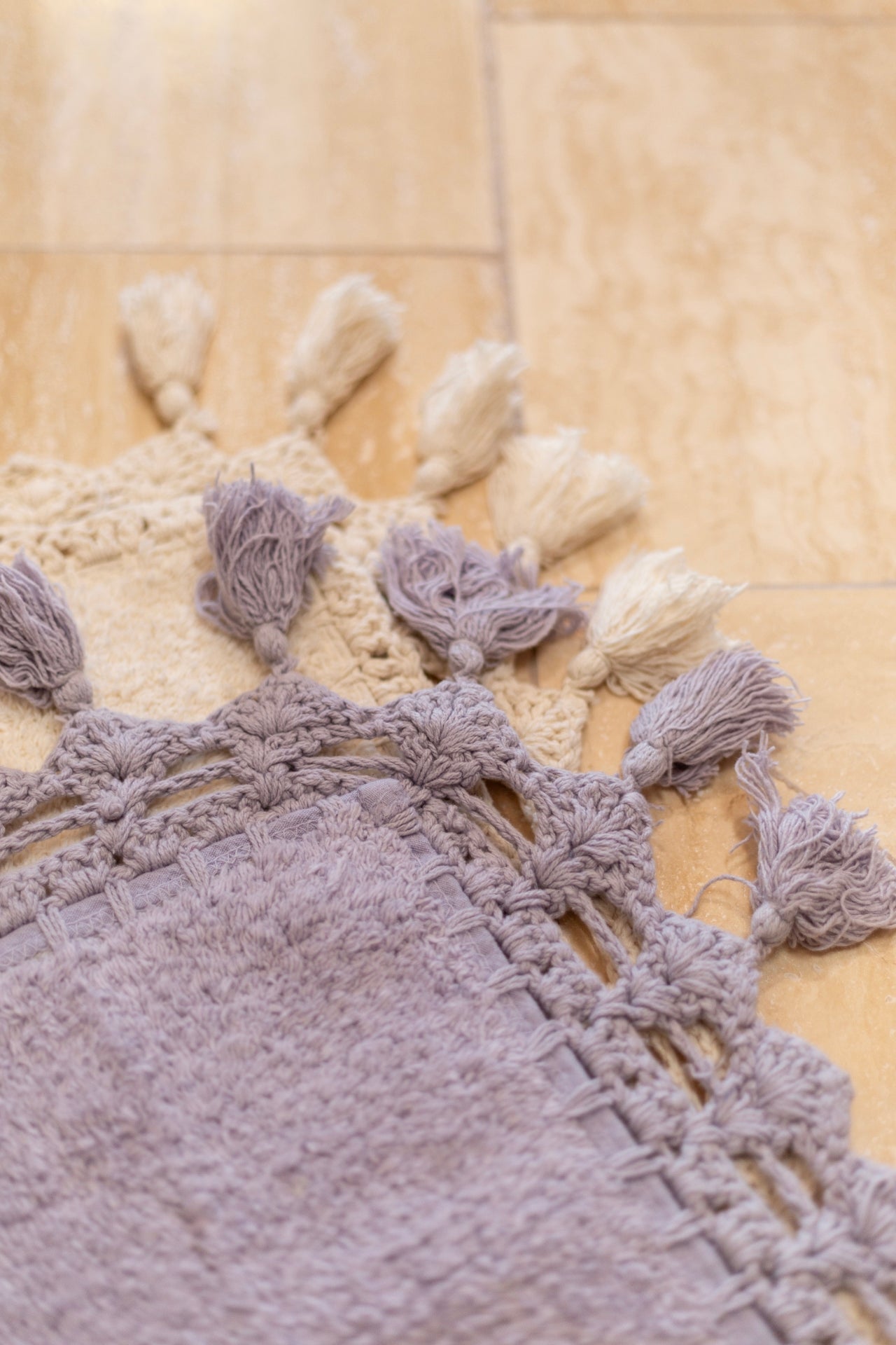 Lorna Single Bath Mat 100% Cotton 70x110 Lilac