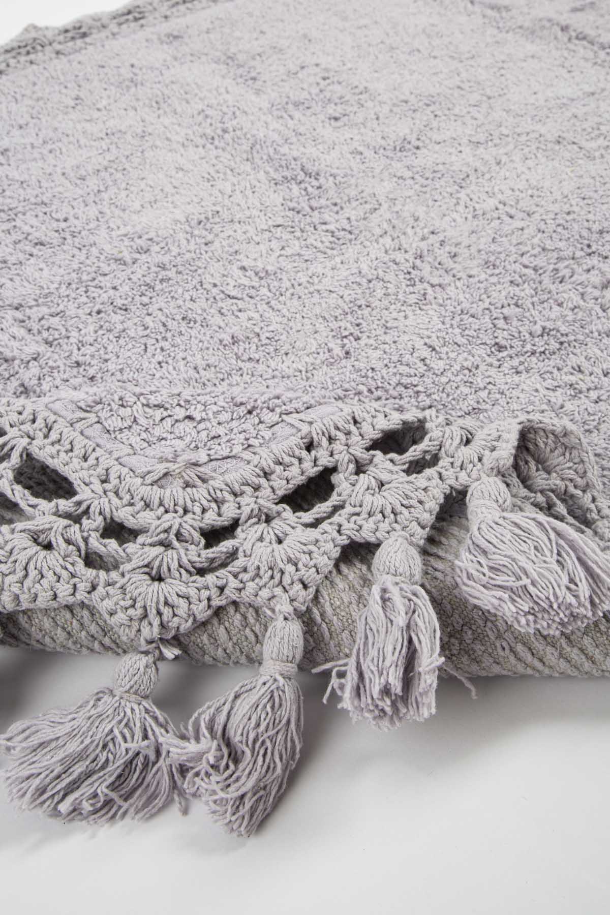 Lorna Single Bath Mat 100% Cotton 70x110 Lilac