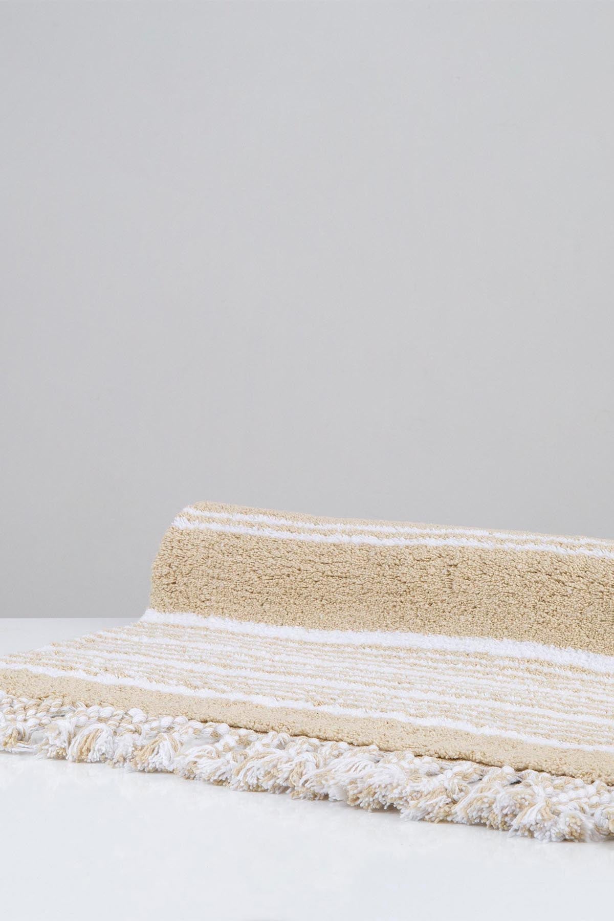 Martil Single Bath Mat 100% Cotton 70x110 Beige