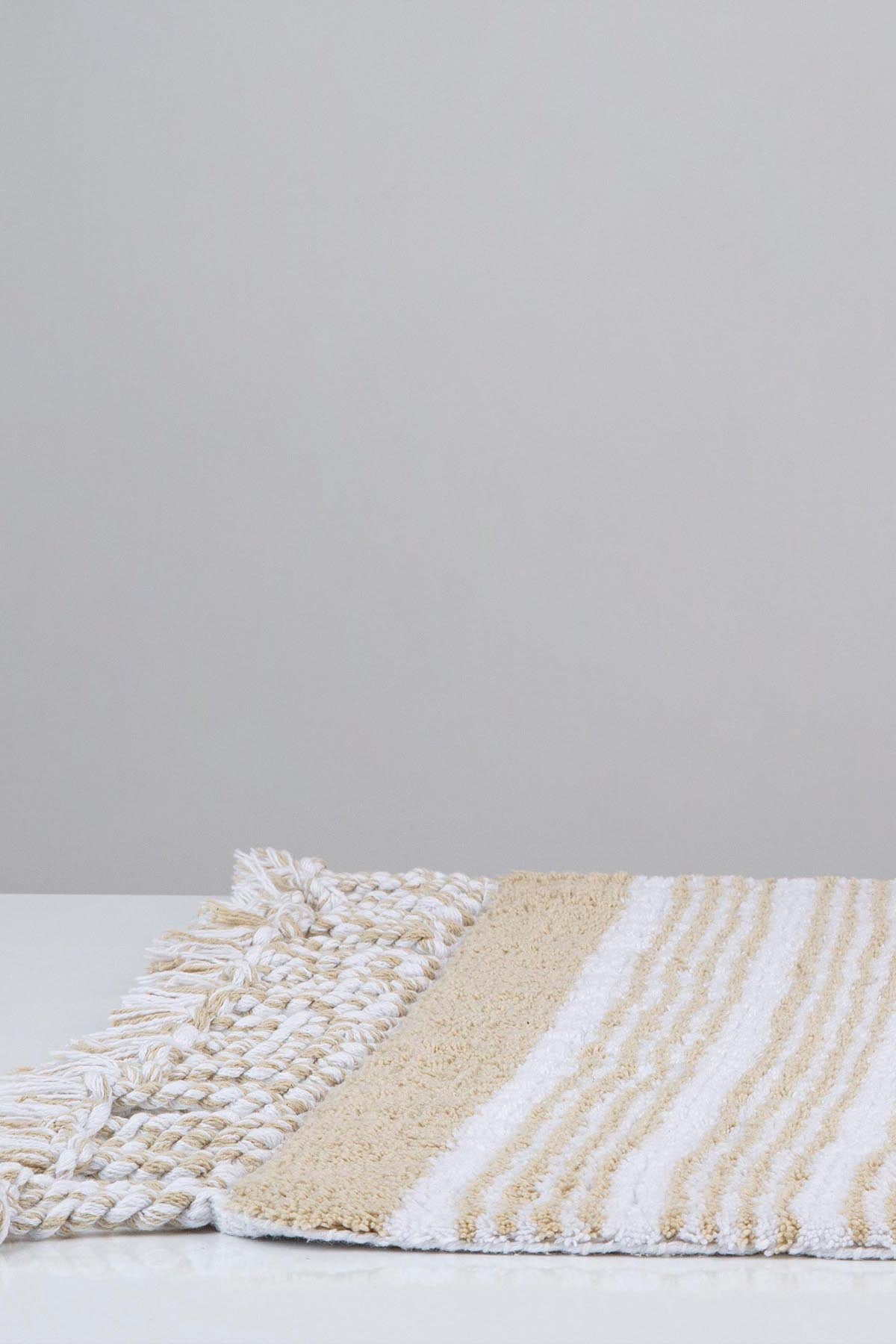 Martil Single Bath Mat 100% Cotton 70x110 Beige