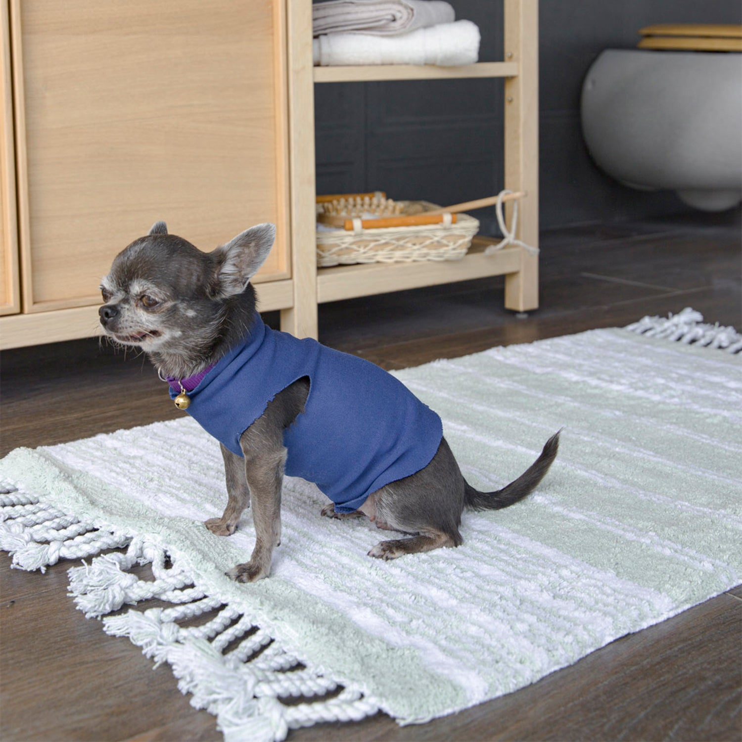 Martil Single Bath Mat 100% Cotton 70x110 Green
