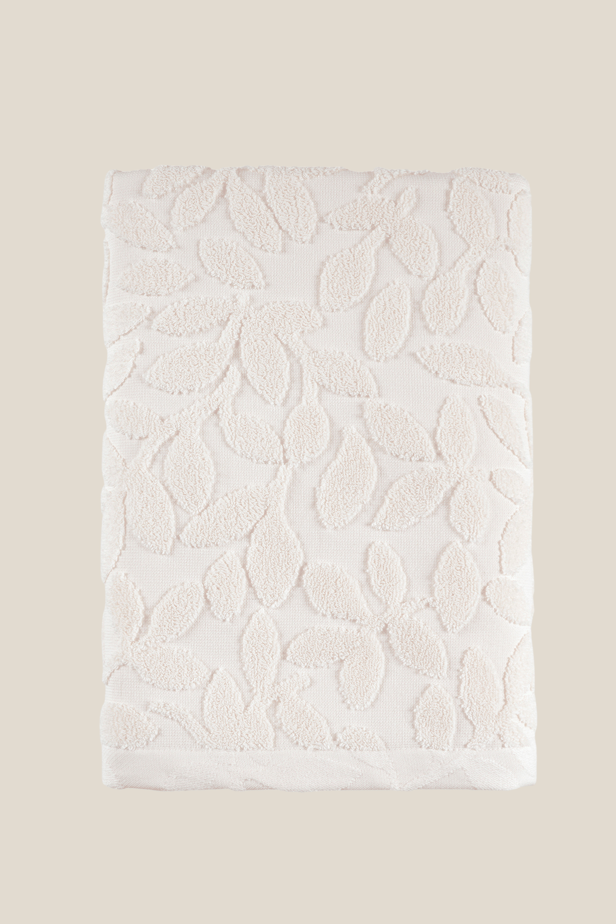 Allesi %100 Pamuk Banyo Havlusu 70x140cm Ekru