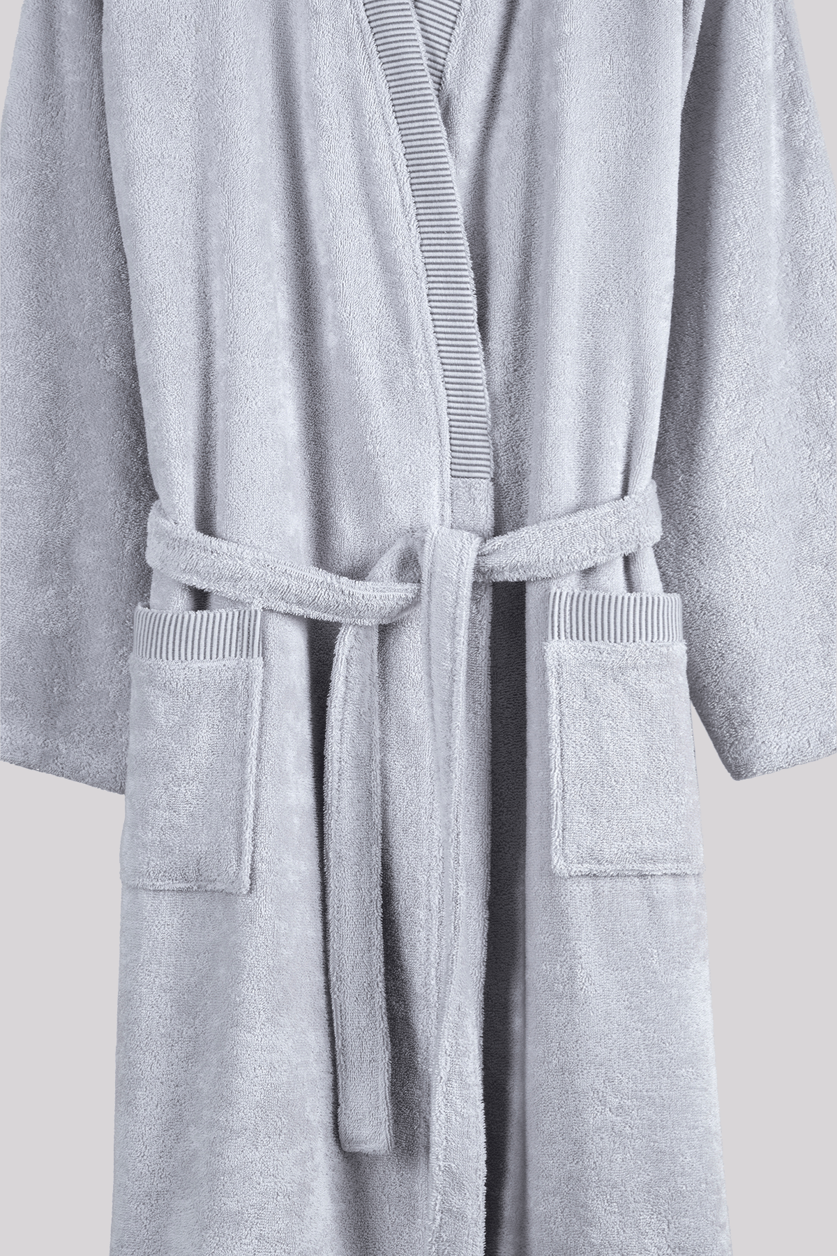 Marble %100 Pamuk Kadın Bornoz Gri