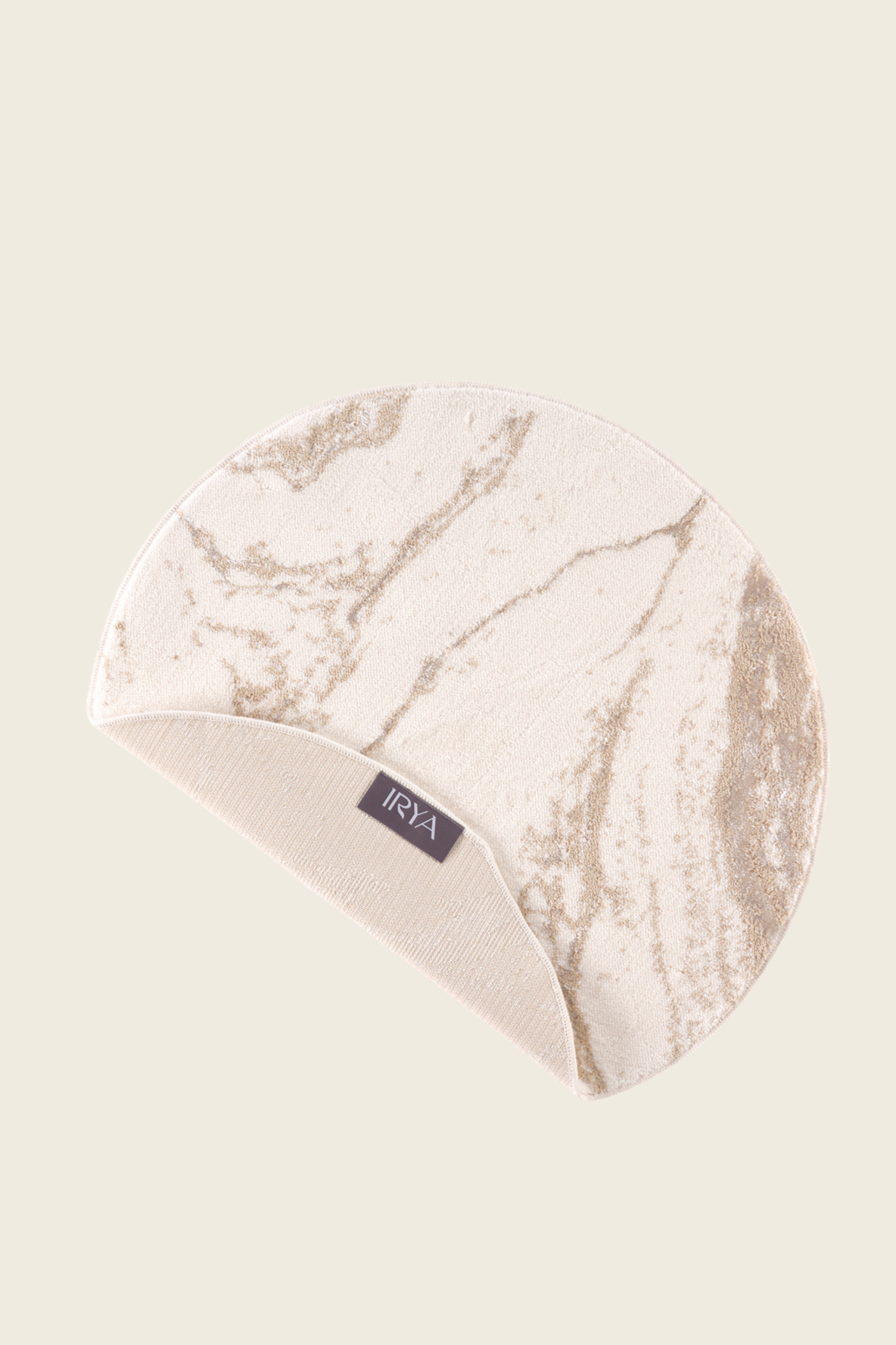 Marmera Yuvarlak Banyo Paspası 70x70 Bej