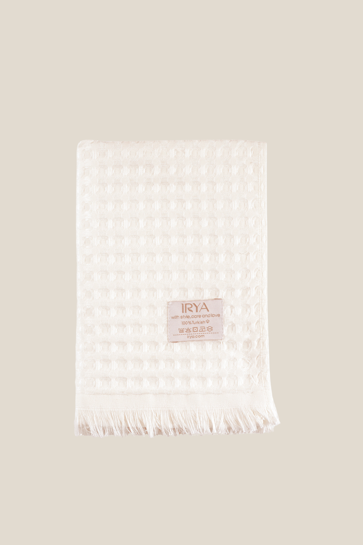 Aura Waffle Havlu Ekru 50X100