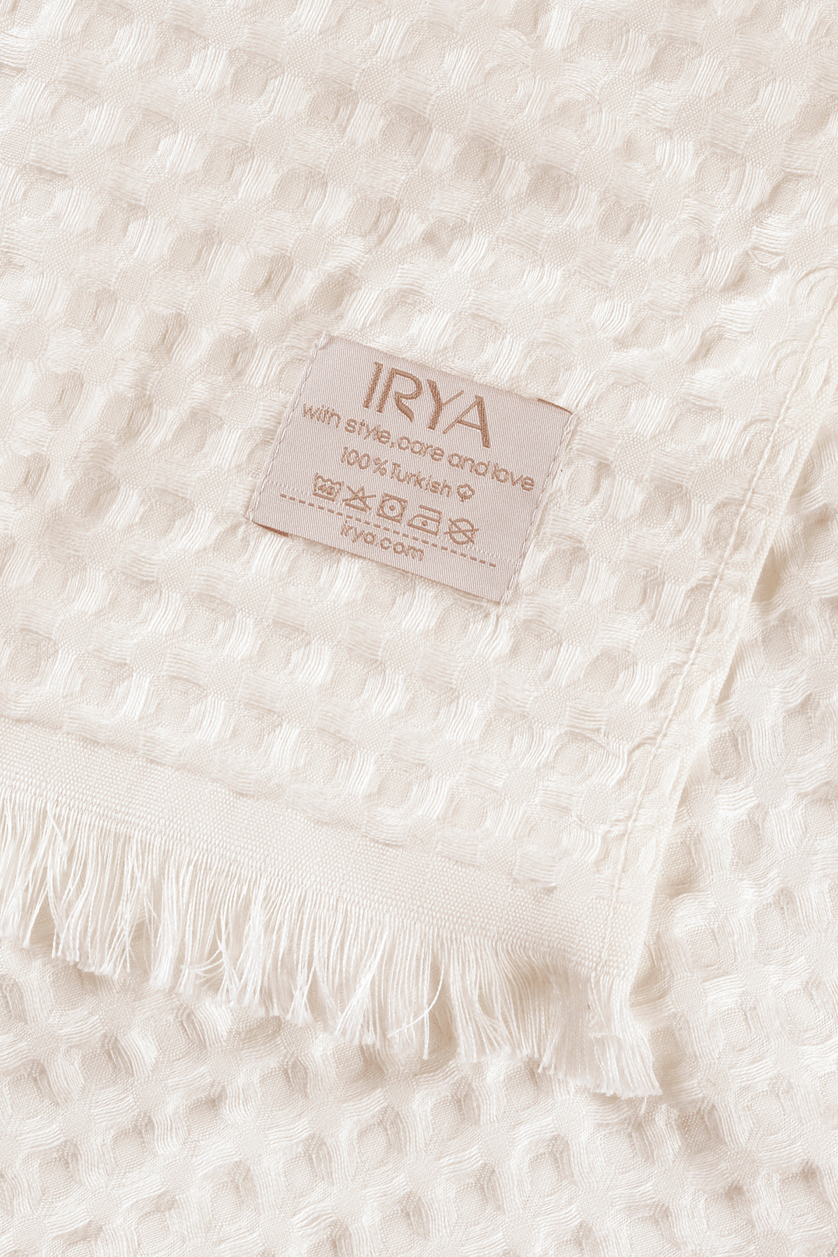 Aura Waffle Havlu Ekru 50X100