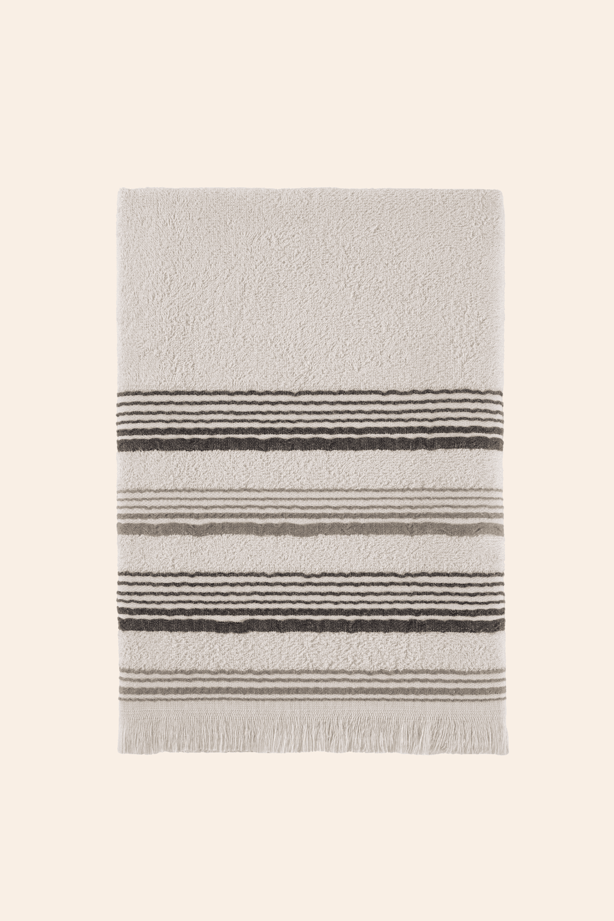 New Derin Bambu Banyo Havlusu 80x150 cm Vanilla Linen