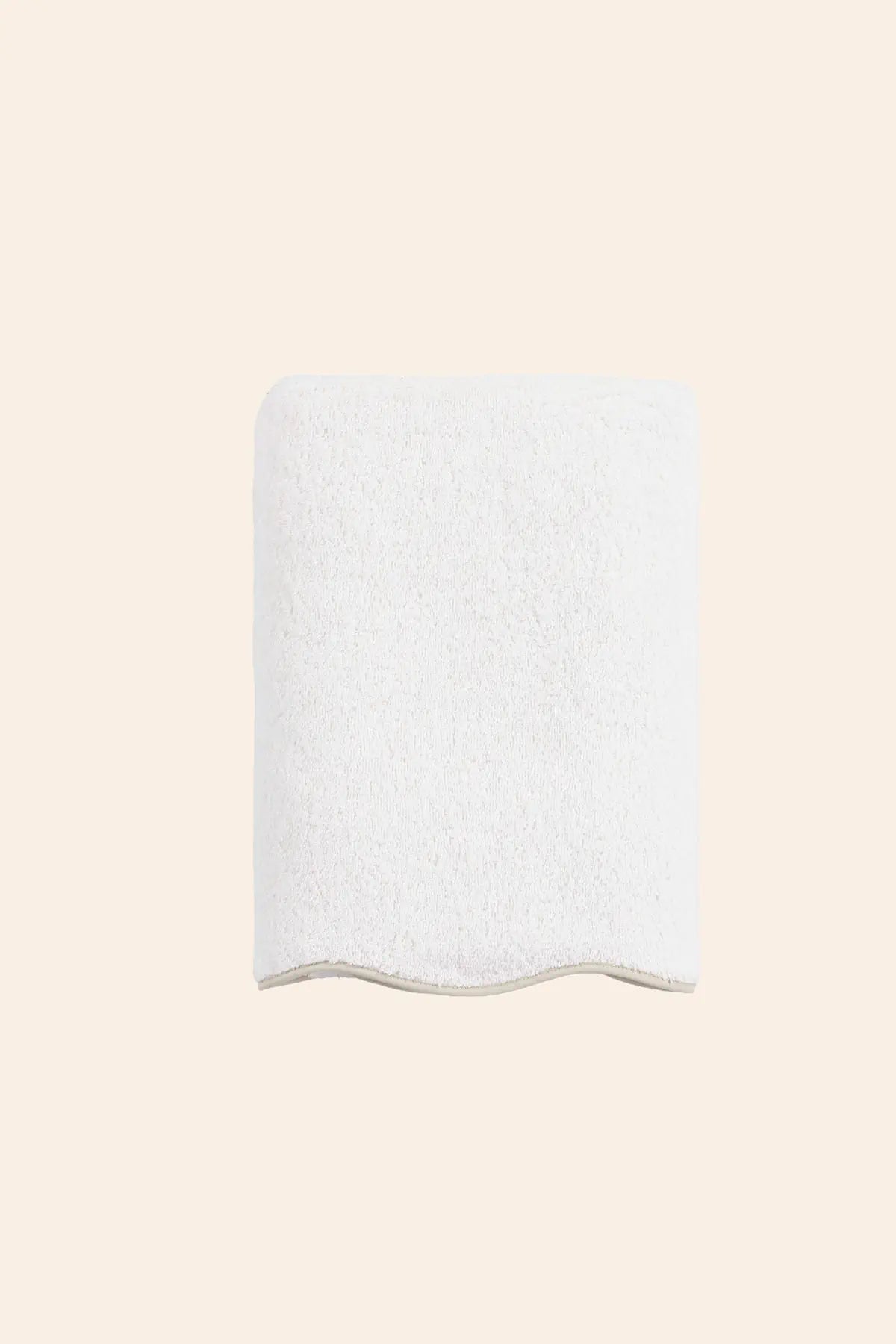 Scallop %100 Pamuk Havlu Seti Ecru+Desert Sand