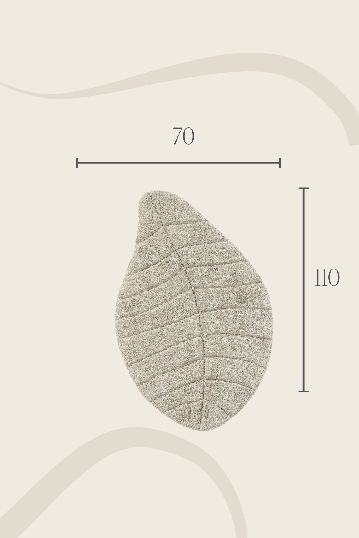 Tropic Single Bath Mat 100% Cotton 70x110