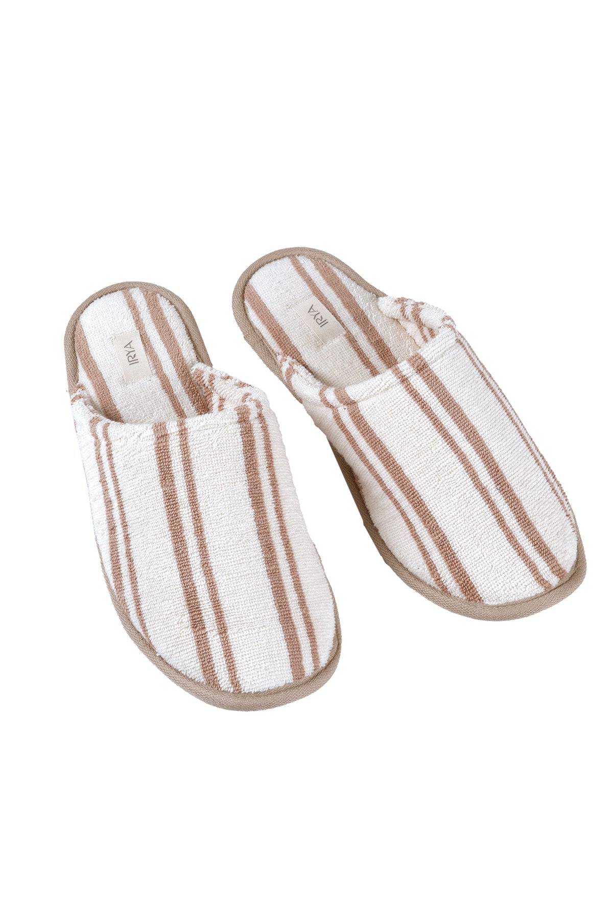 In Lines İpliği Boyalı Unisex Terlik Mocha