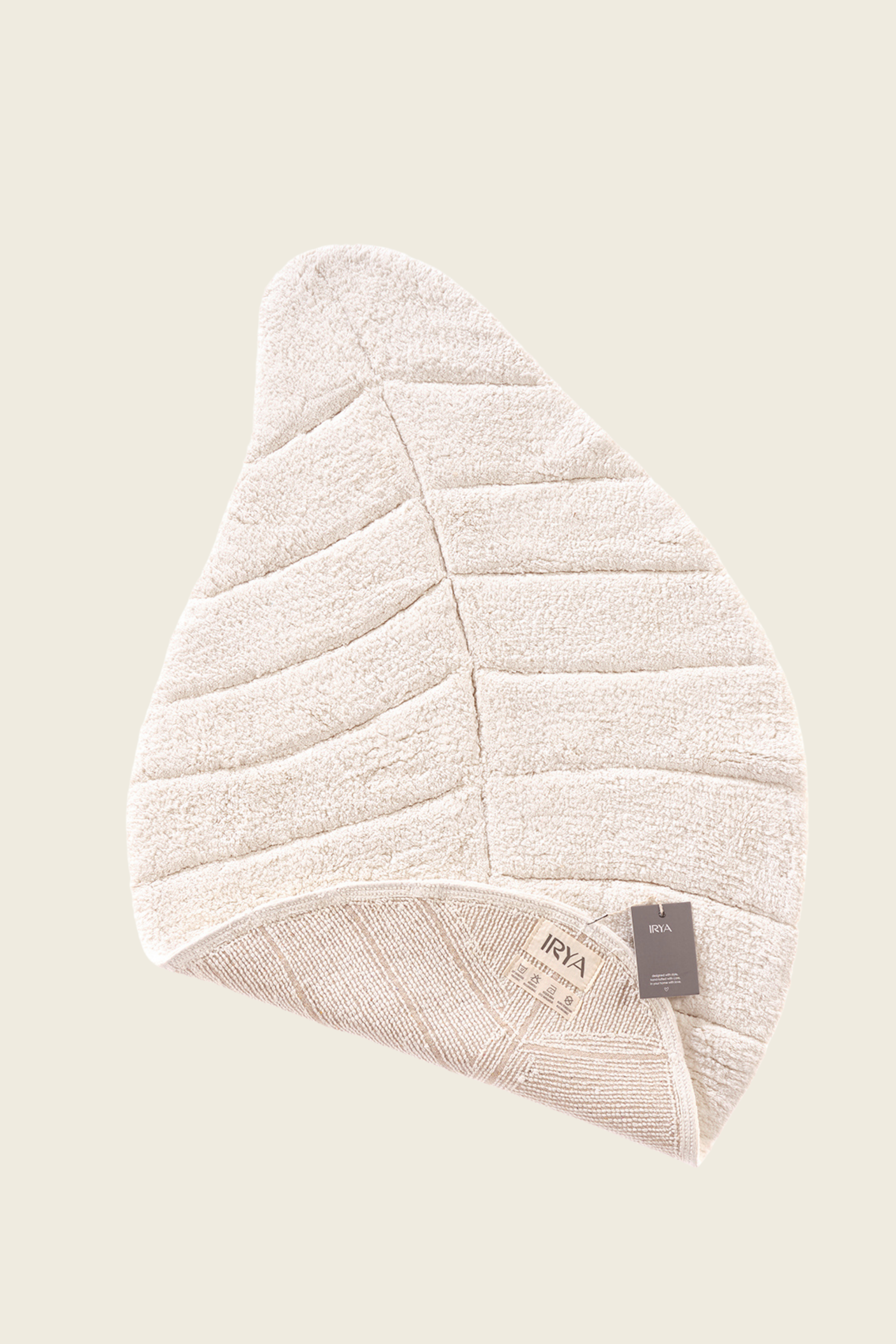 Tropic Tekli Banyo Paspası %100 Pamuk 70x110 cm Ekru