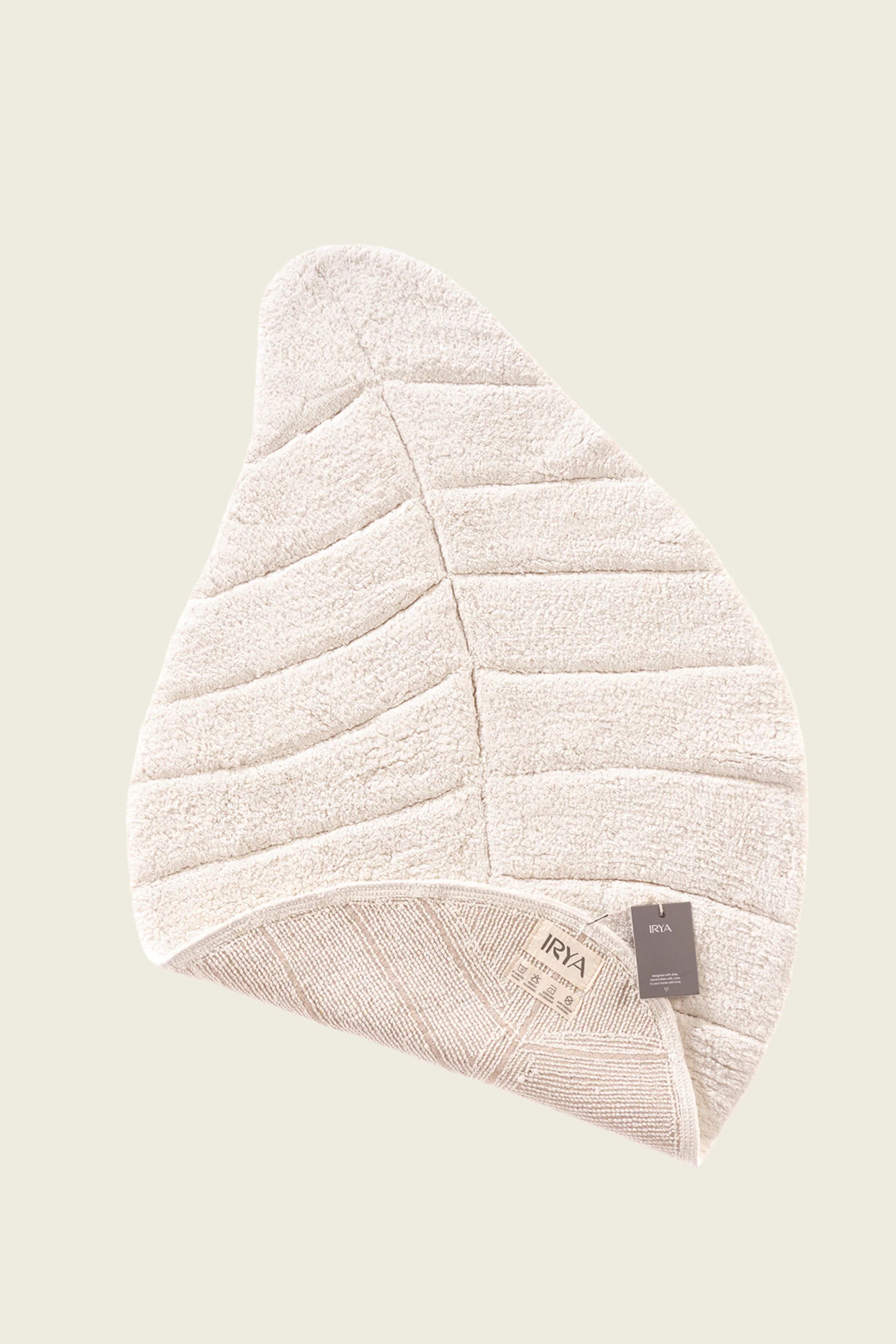 Tropic Single Bath Mat 100% Cotton 70x110 cm Ecru