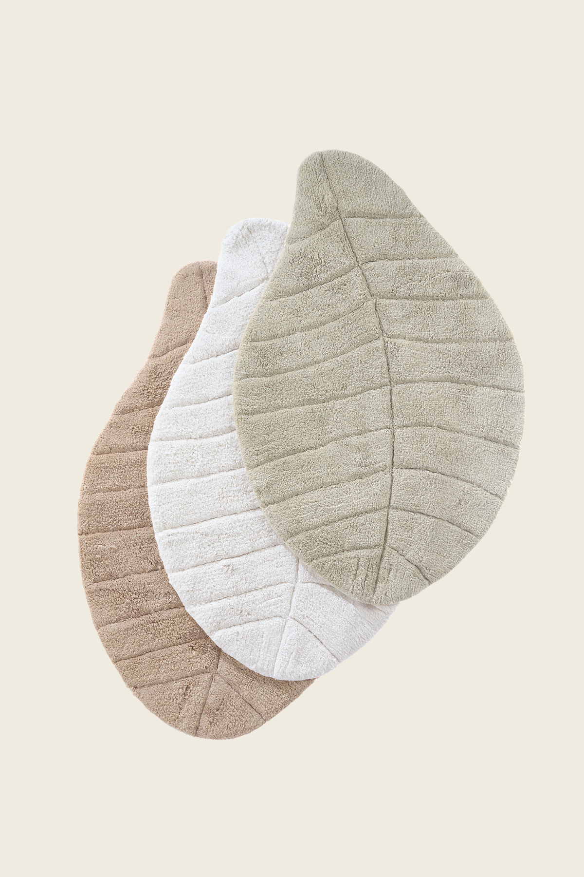 Tropic Tekli Banyo Paspası %100 Pamuk 70x110 cm Ekru