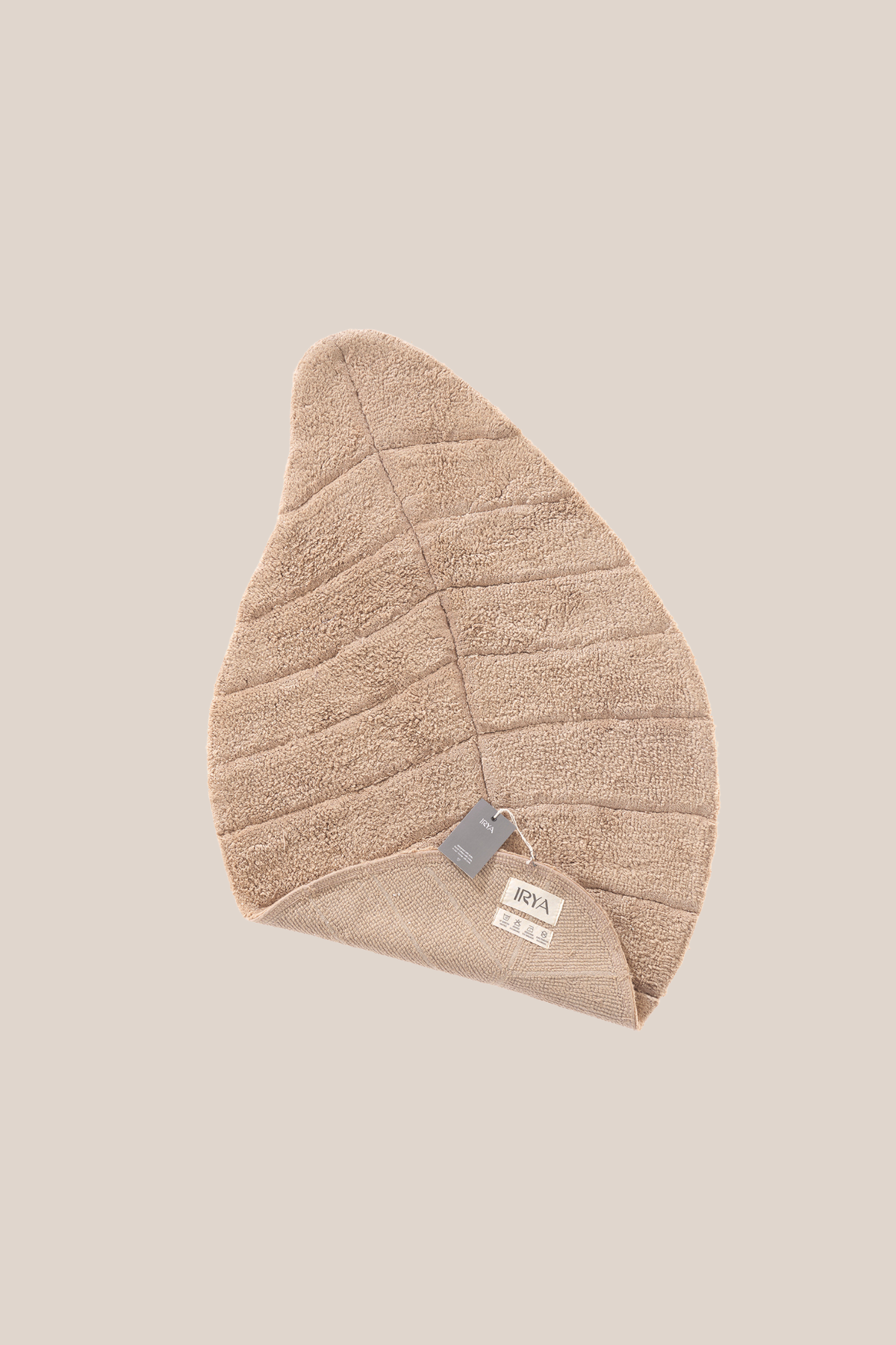 Tropic Tekli Banyo Paspası %100 Pamuk 70x110 Bej