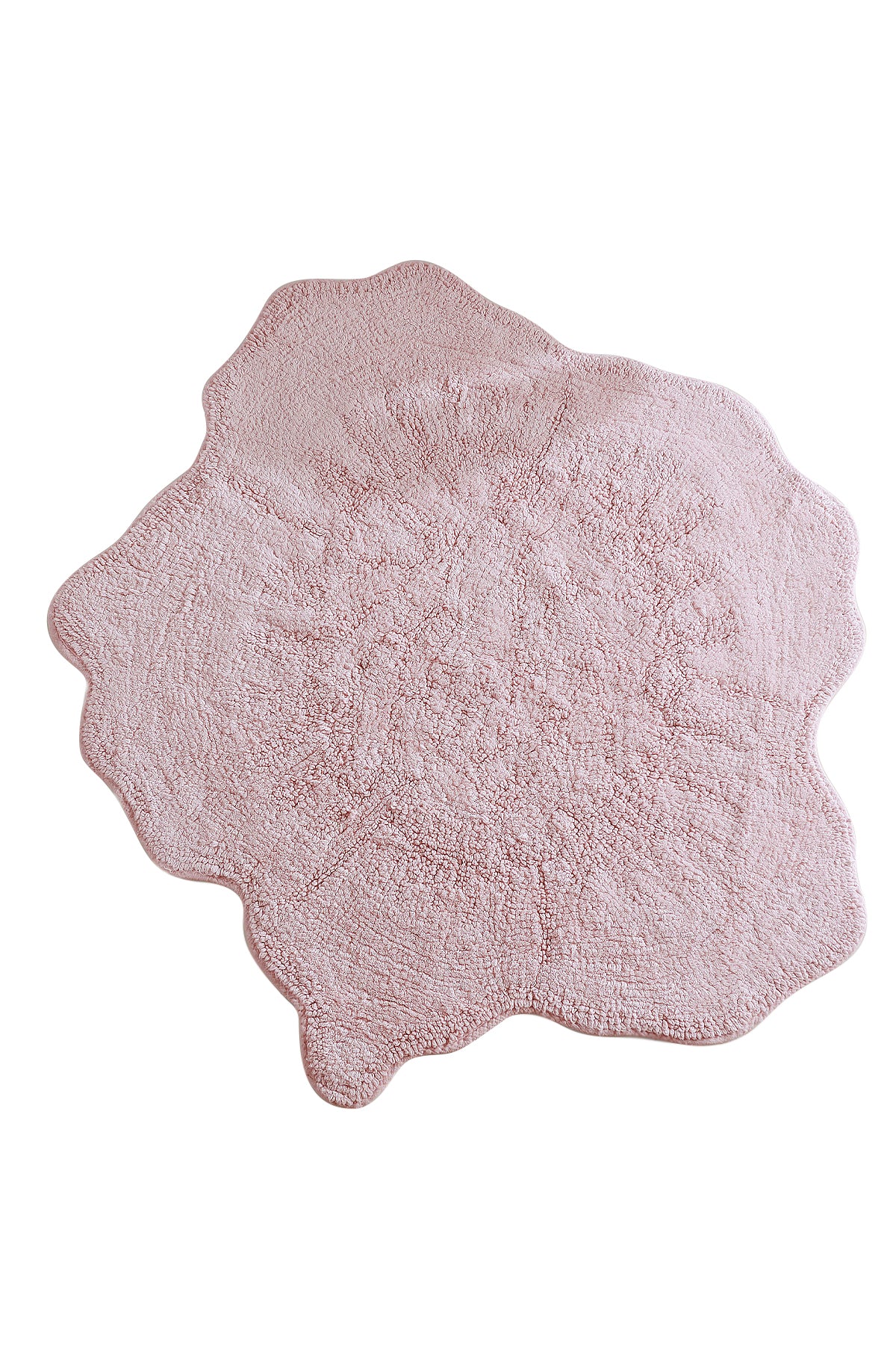 Rosalinda Tekli Banyo Paspası %100 Pamuk 90x90 Pembe