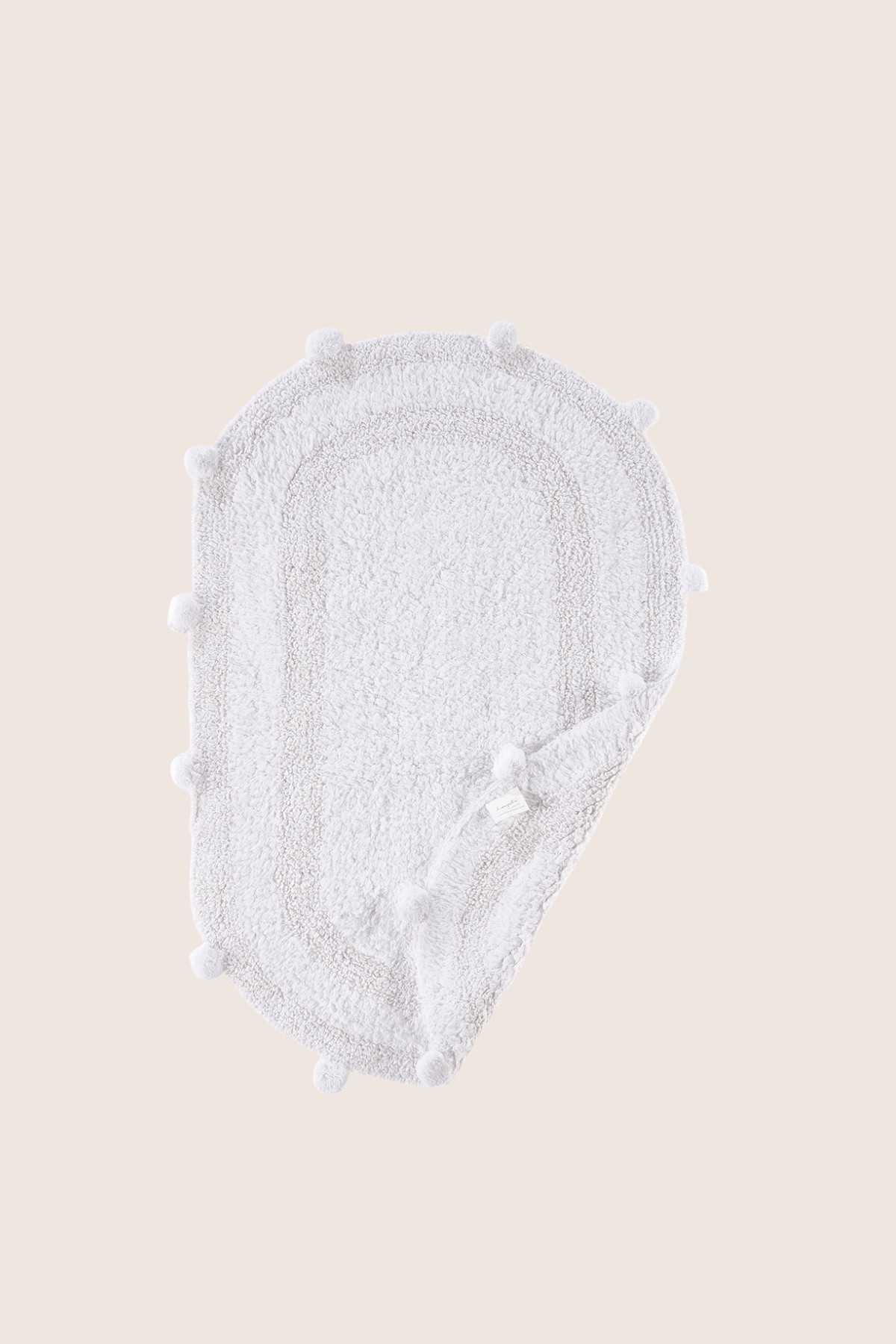 Lampetie | Eris Tekli Banyo Paspası 50x80 Beyaz