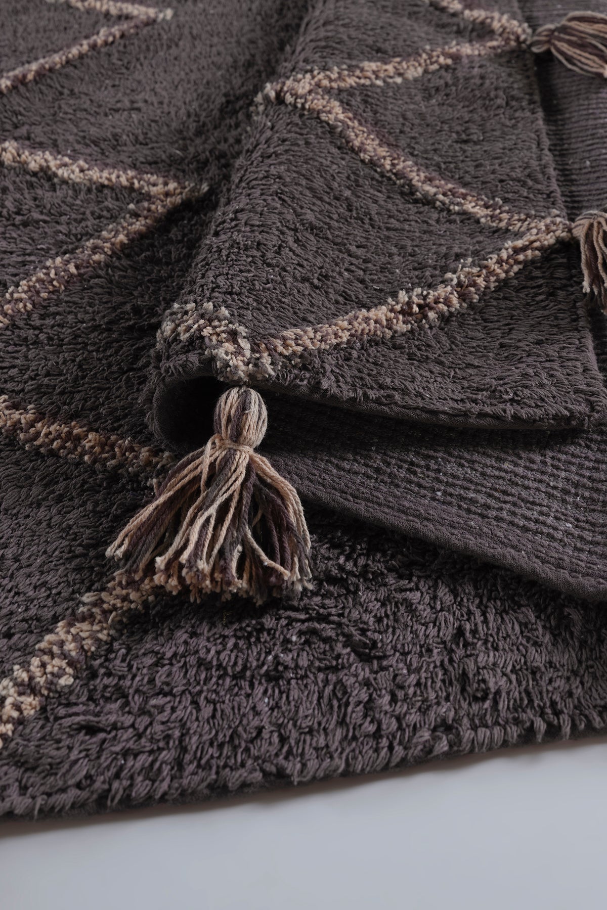 Agnes 2’li Takım Banyo Paspası %100 Pamuk 40x60 + 60x90 Gri