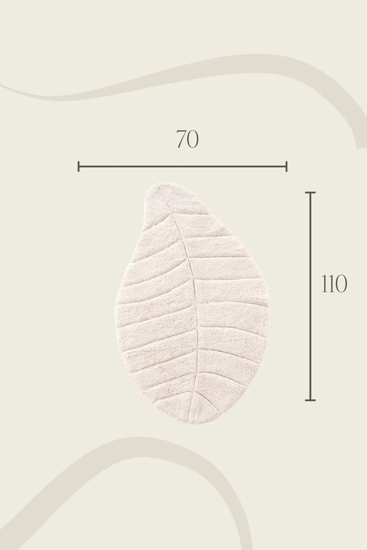 Tropic Single Bath Mat 100% Cotton 70x110