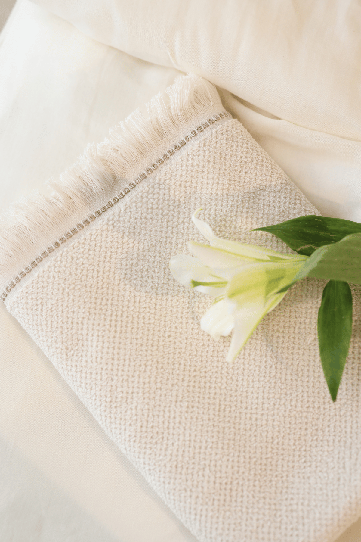 Travertine %100 Pamuk Yüz Havlusu 50x90 Açık Bej