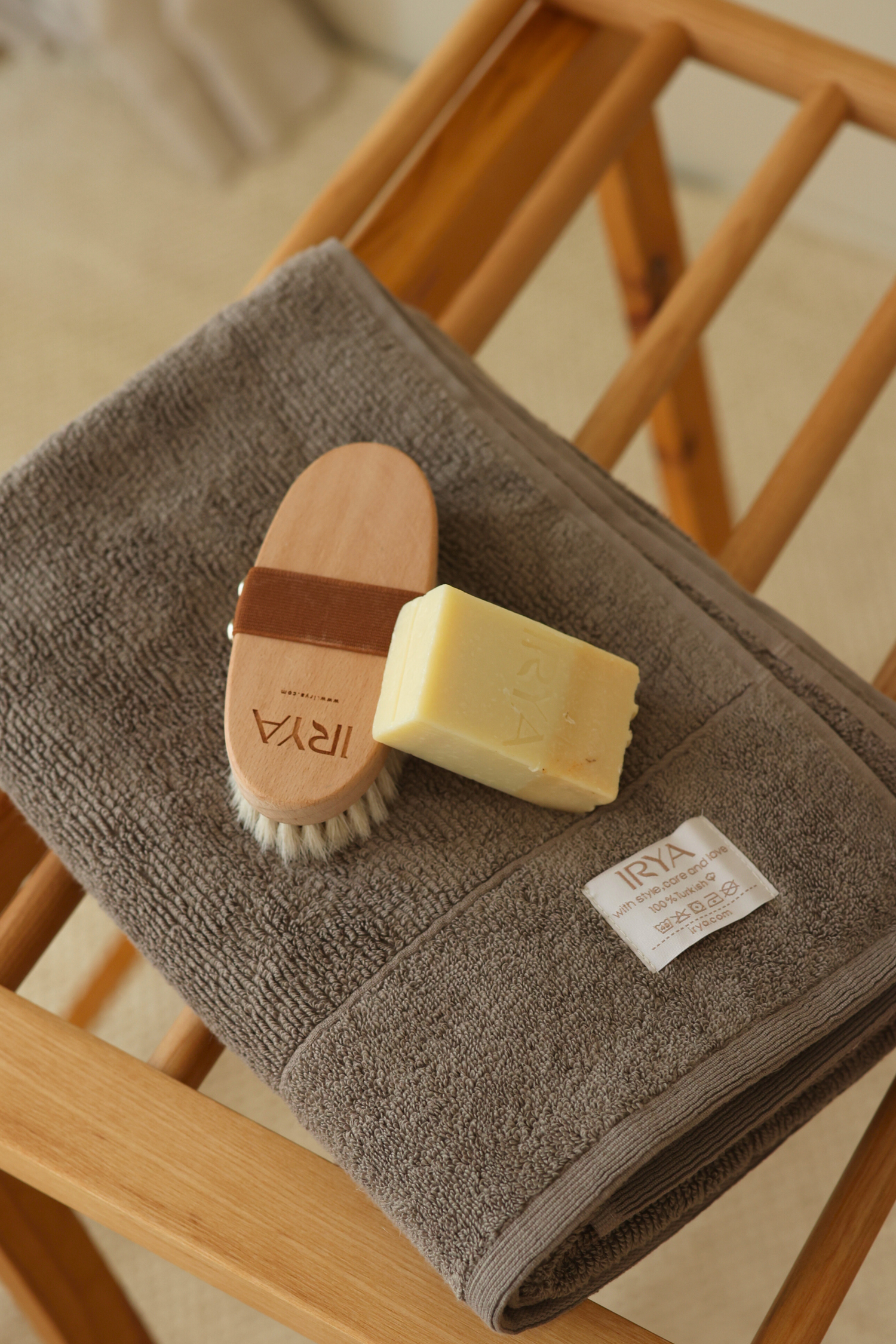 Solena Banyo Havlusu 70x140cm Gri