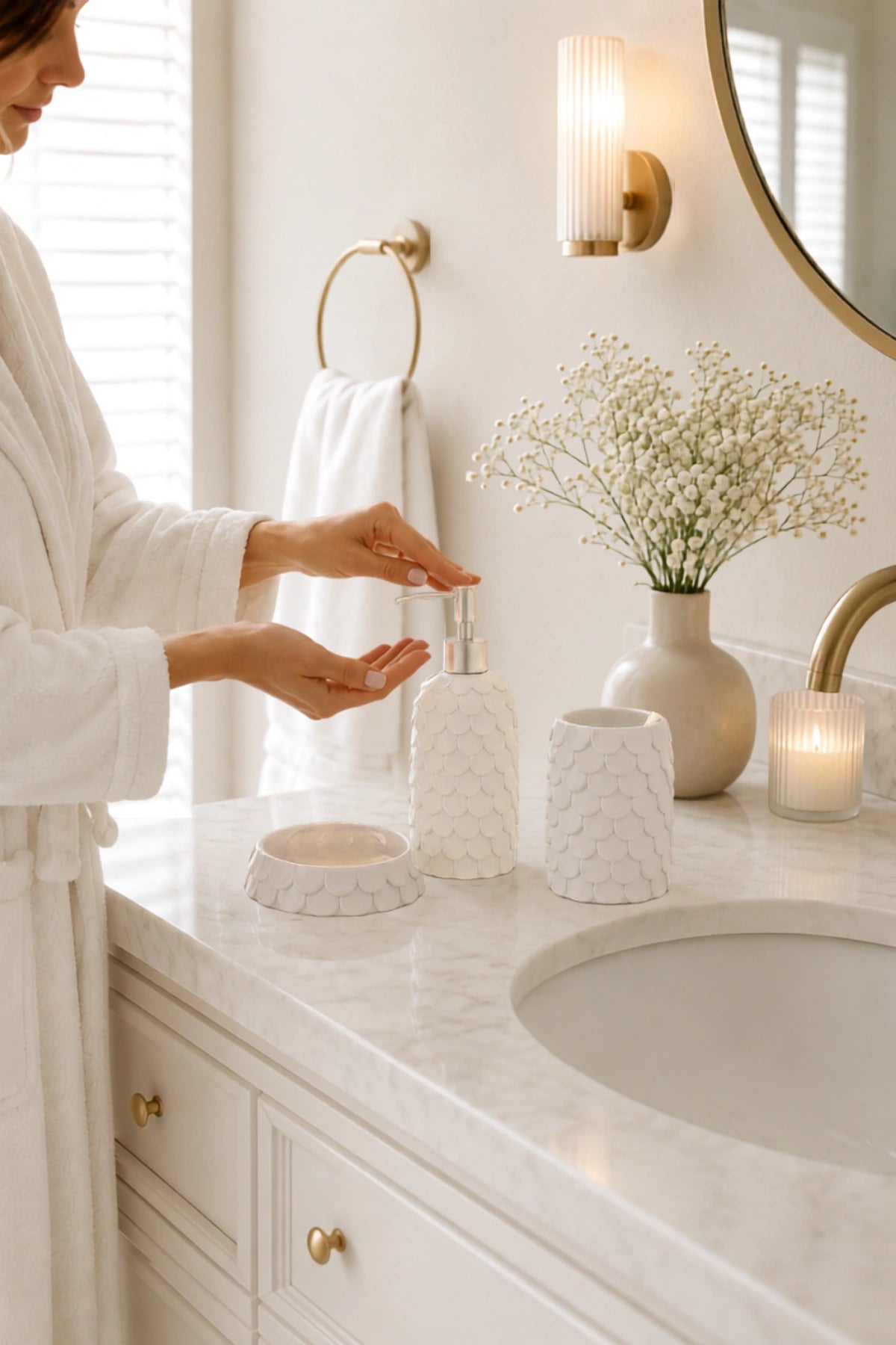 Lindy 3 Parça Banyo Seti Pearl