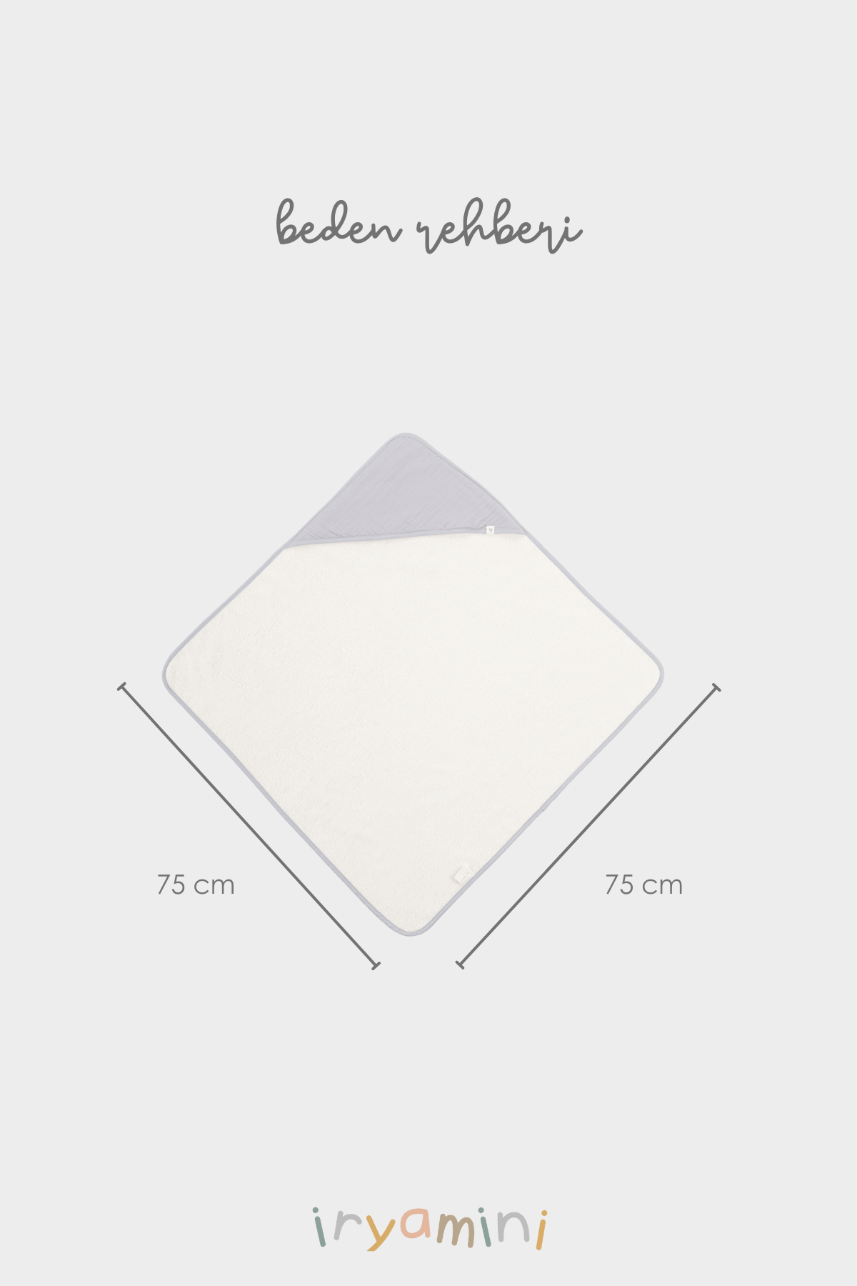 Joy of Colors Organic Cotton Muslin Baby Swaddle Gray 75x75