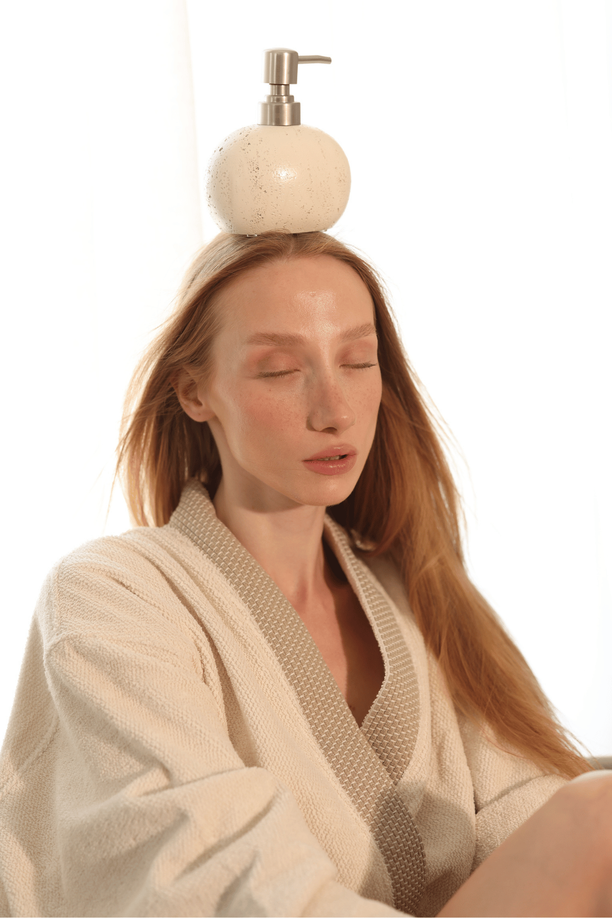 Travertine 5 Parça Banyo Seti Açık Bej