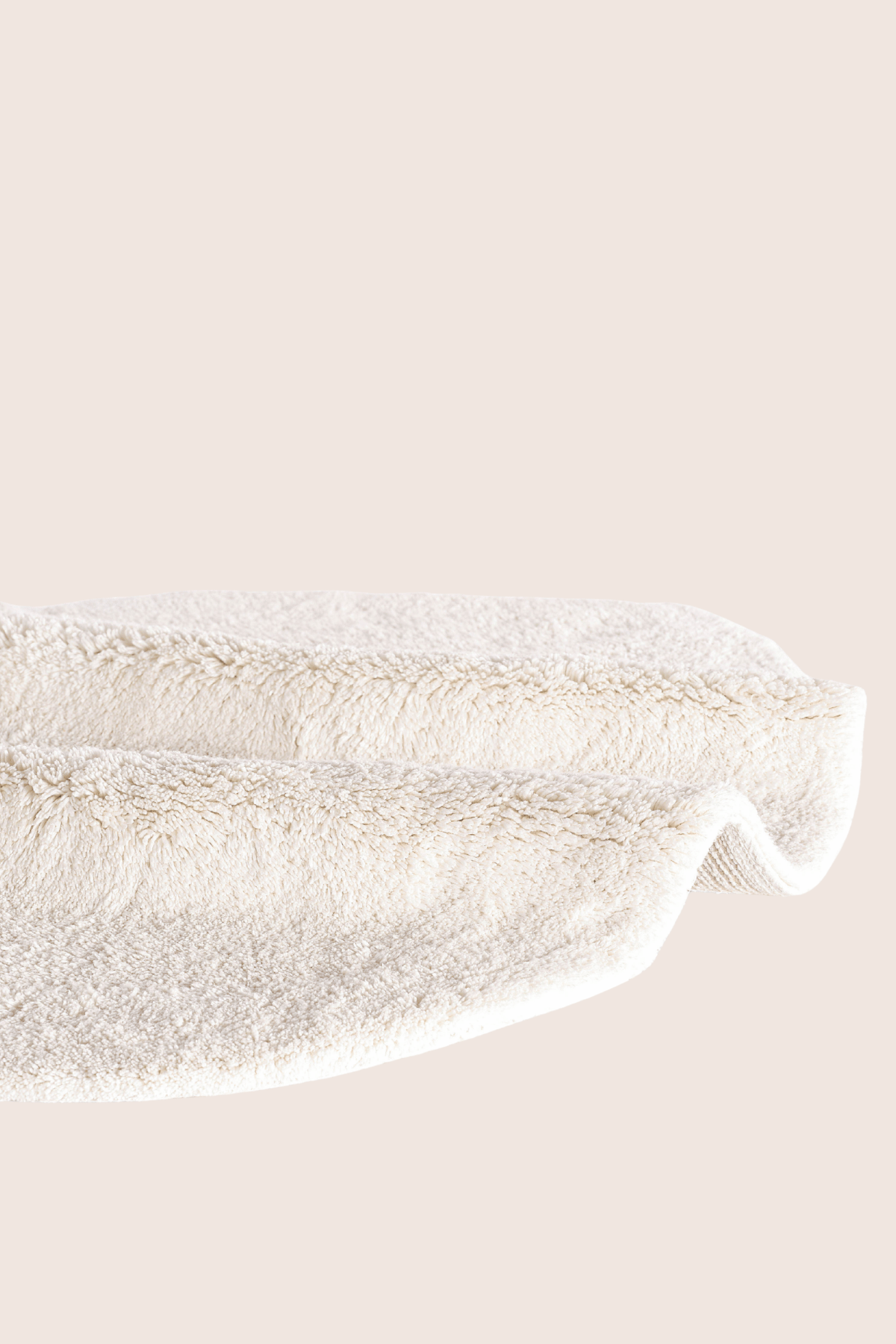 Sedef Tekli Banyo Paspası Bambu 90x110 Ekru