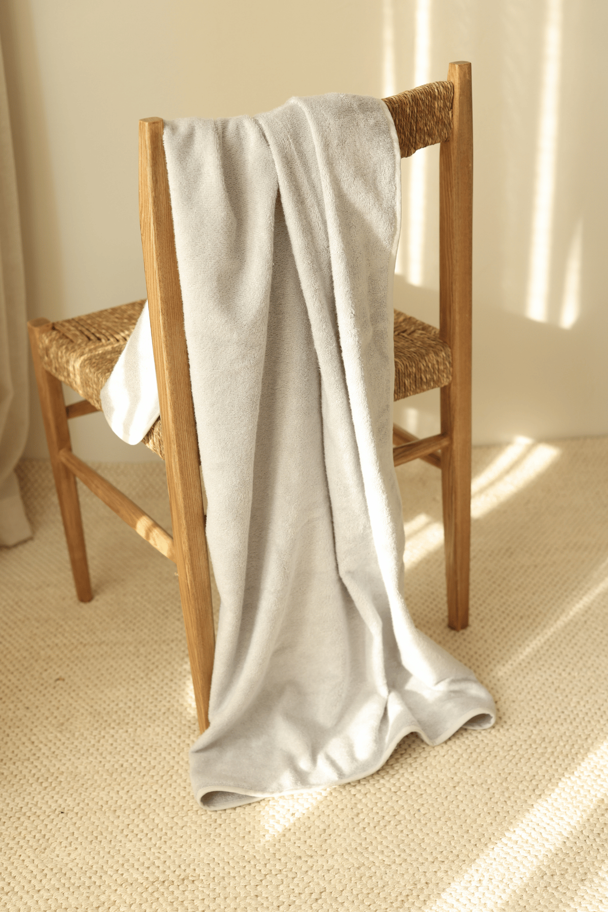 Sedef Bambu Banyo Havlusu 70x140 cm Gri