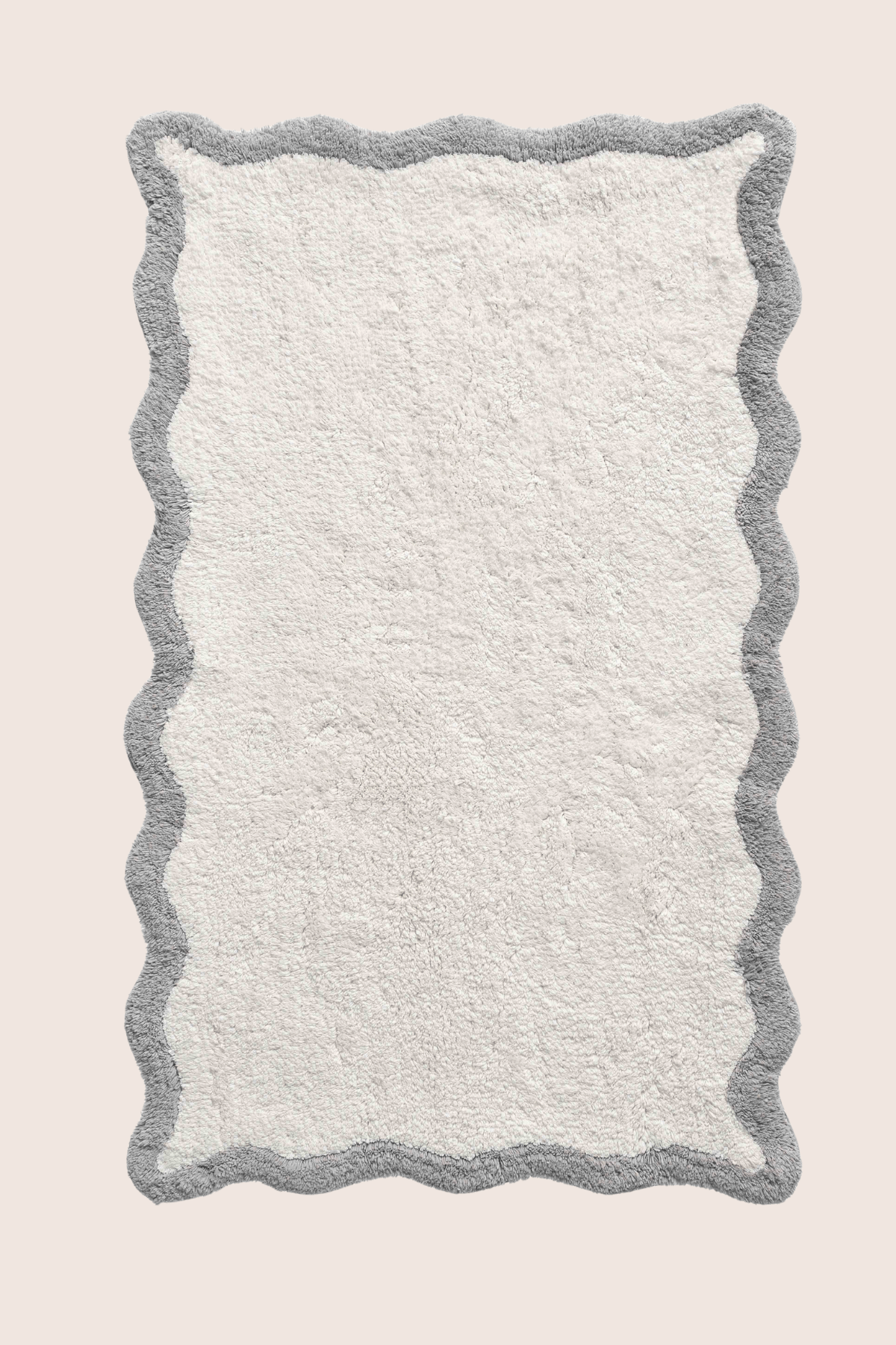 Scallop Tekli Banyo Paspası Bambu 60x100 Gri