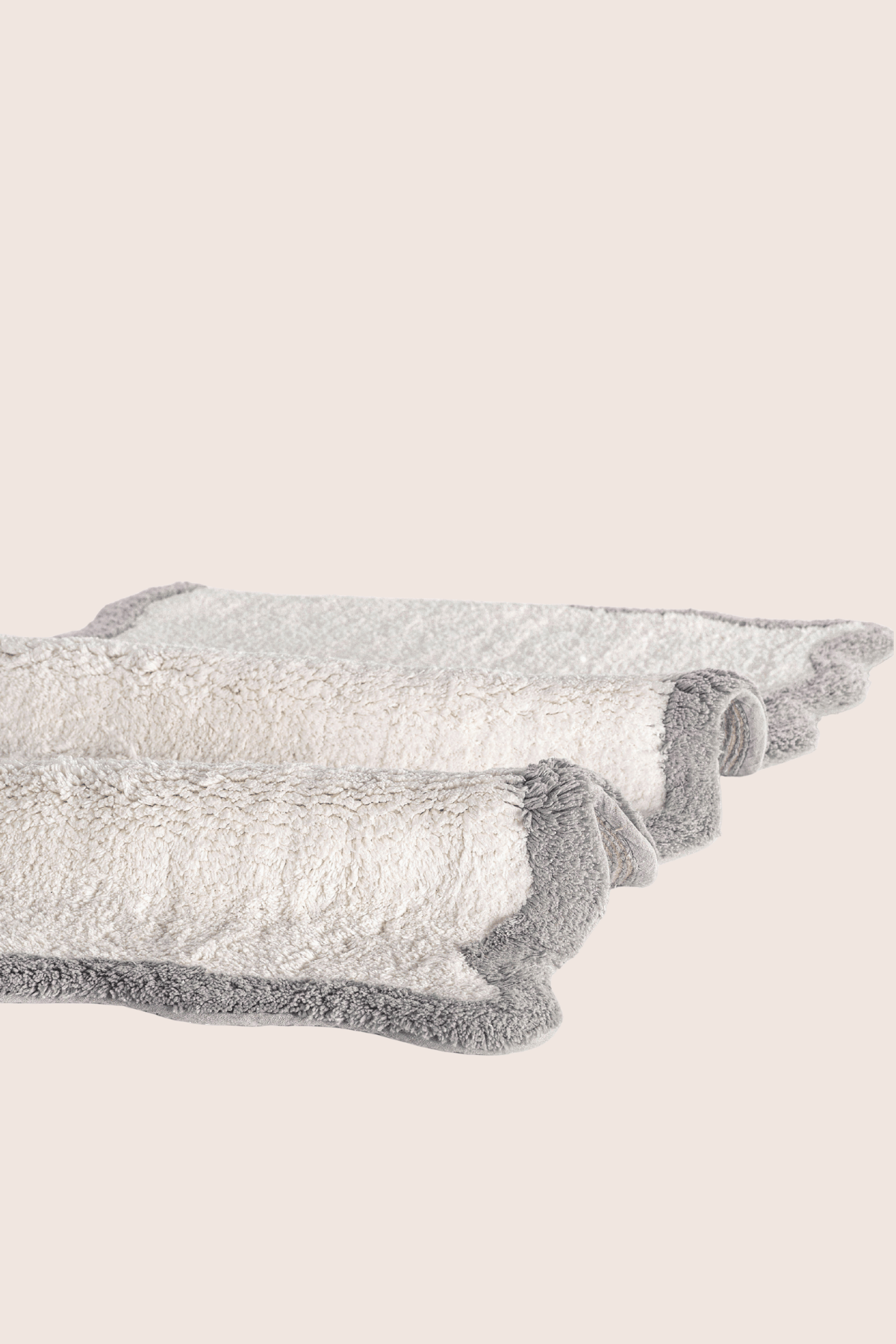 Scallop Tekli Banyo Paspası Bambu 60x100 Gri