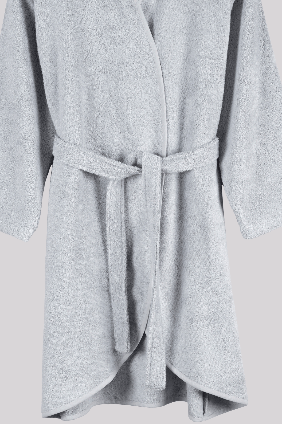 Sedef Bambu Kadın Bornoz Gri