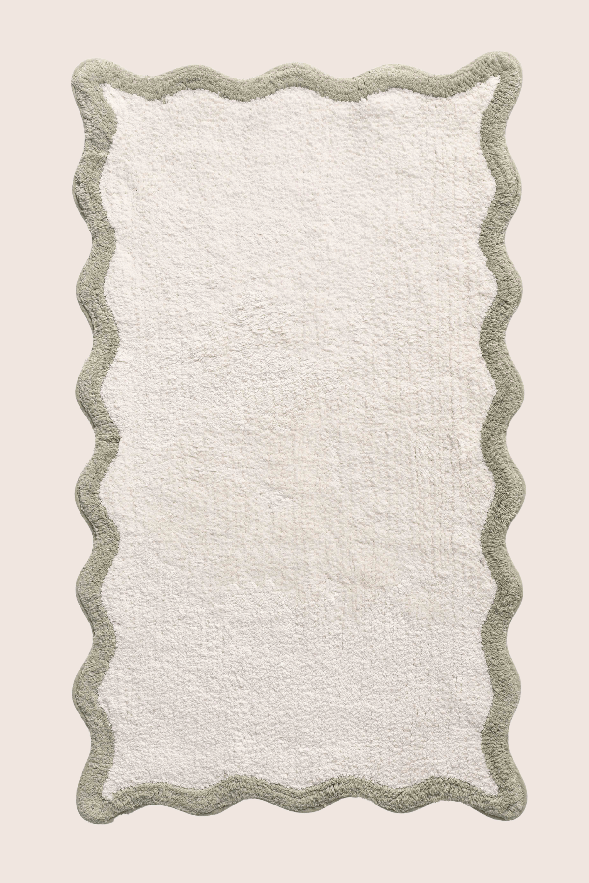 Scallop Tekli Banyo Paspası Bambu 60x100 Yeşil