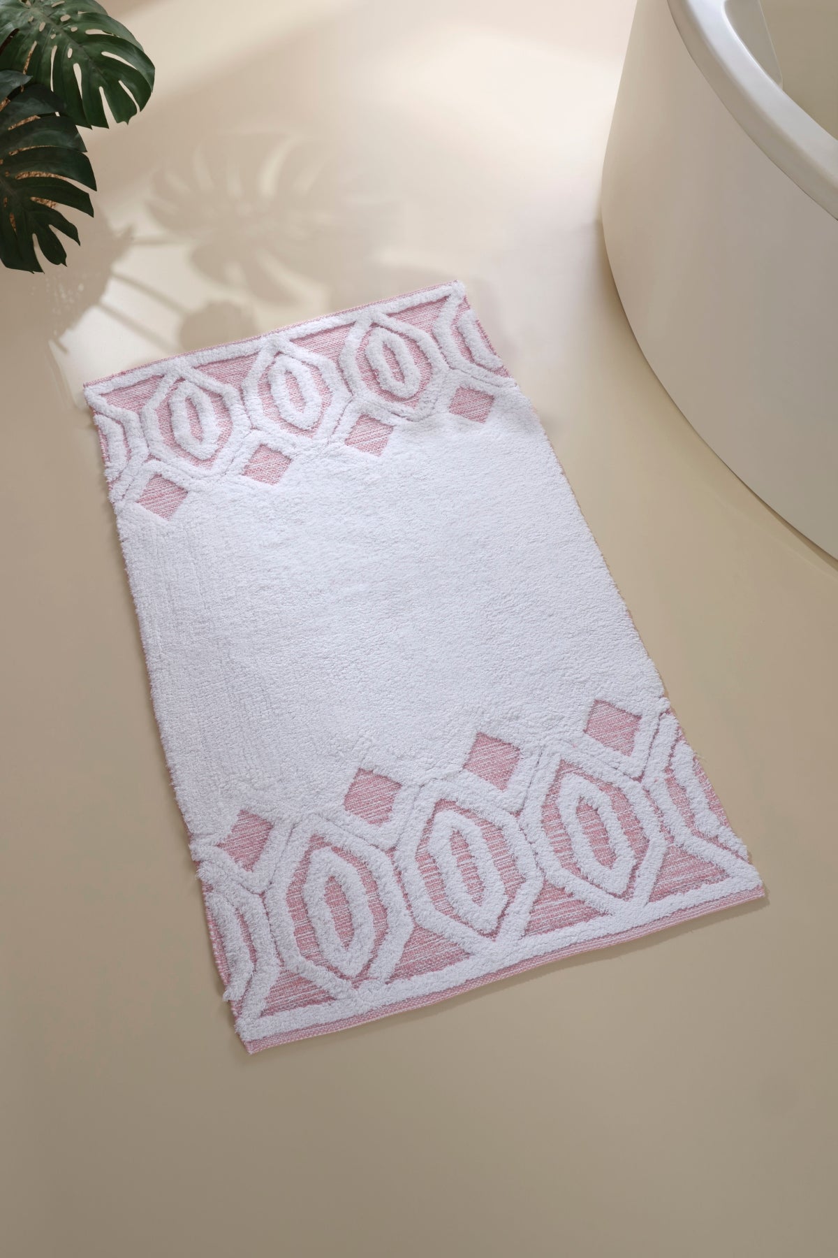 Sherry Single Bath Mat 100% Cotton 70x110 Pink