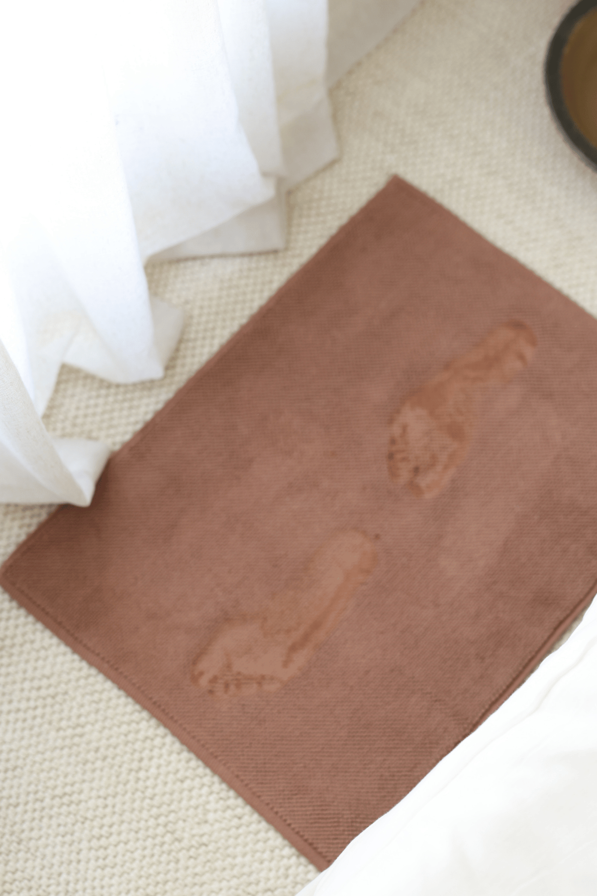 Velluna Tekli Havlu Banyo Paspası 50x80 cm Mocha