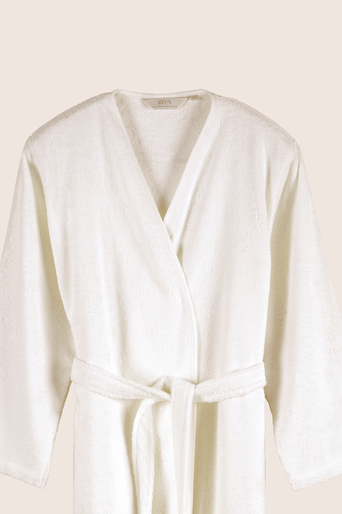 Sedef Bambu Kadın Bornoz Ekru