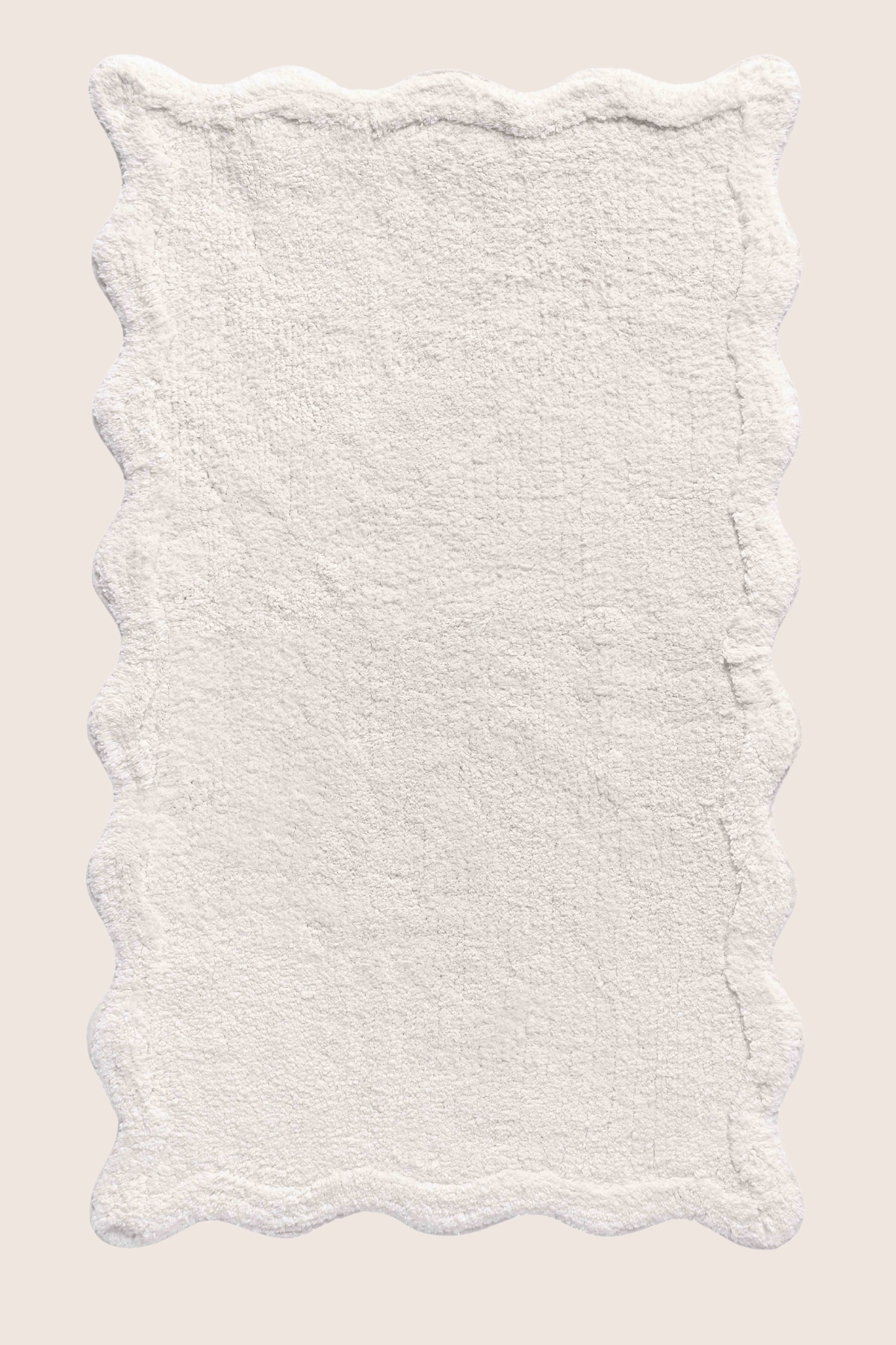 Scallop Tekli Banyo Paspası Bambu 60x100 Ekru