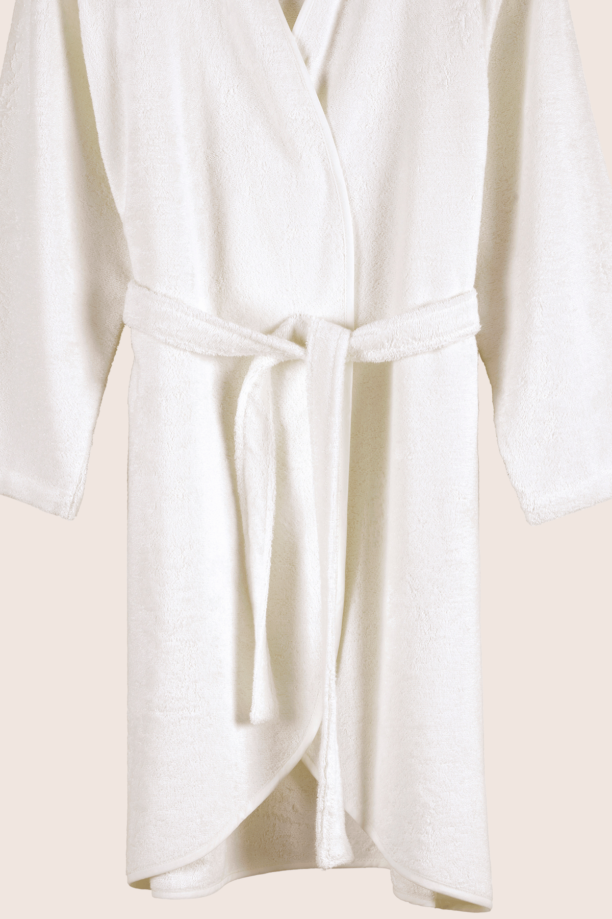 Sedef Bambu Kadın Bornoz Ekru