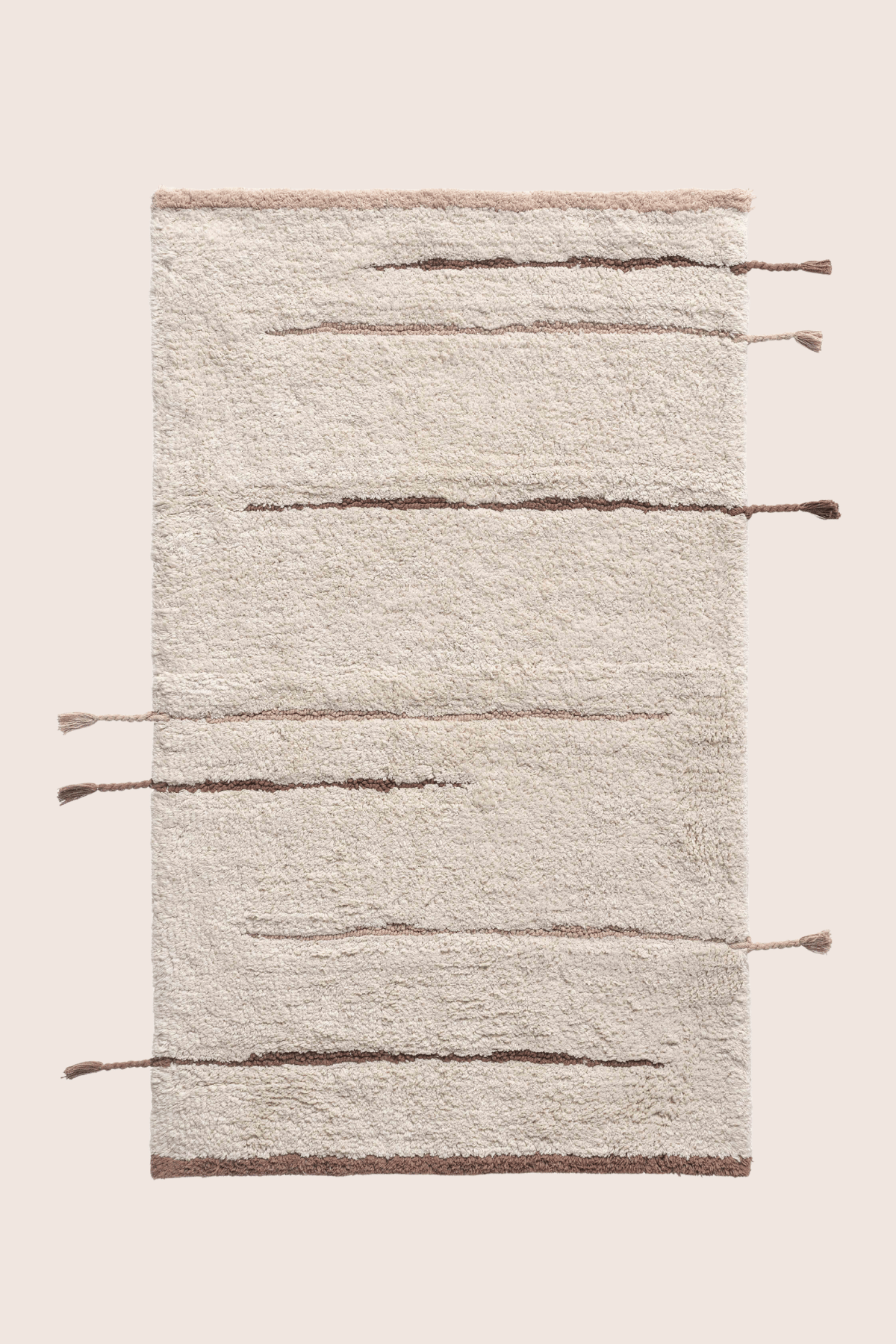 Earth Tekli Banyo Paspası %100 Pamuk 60x100 cm Kahverengi