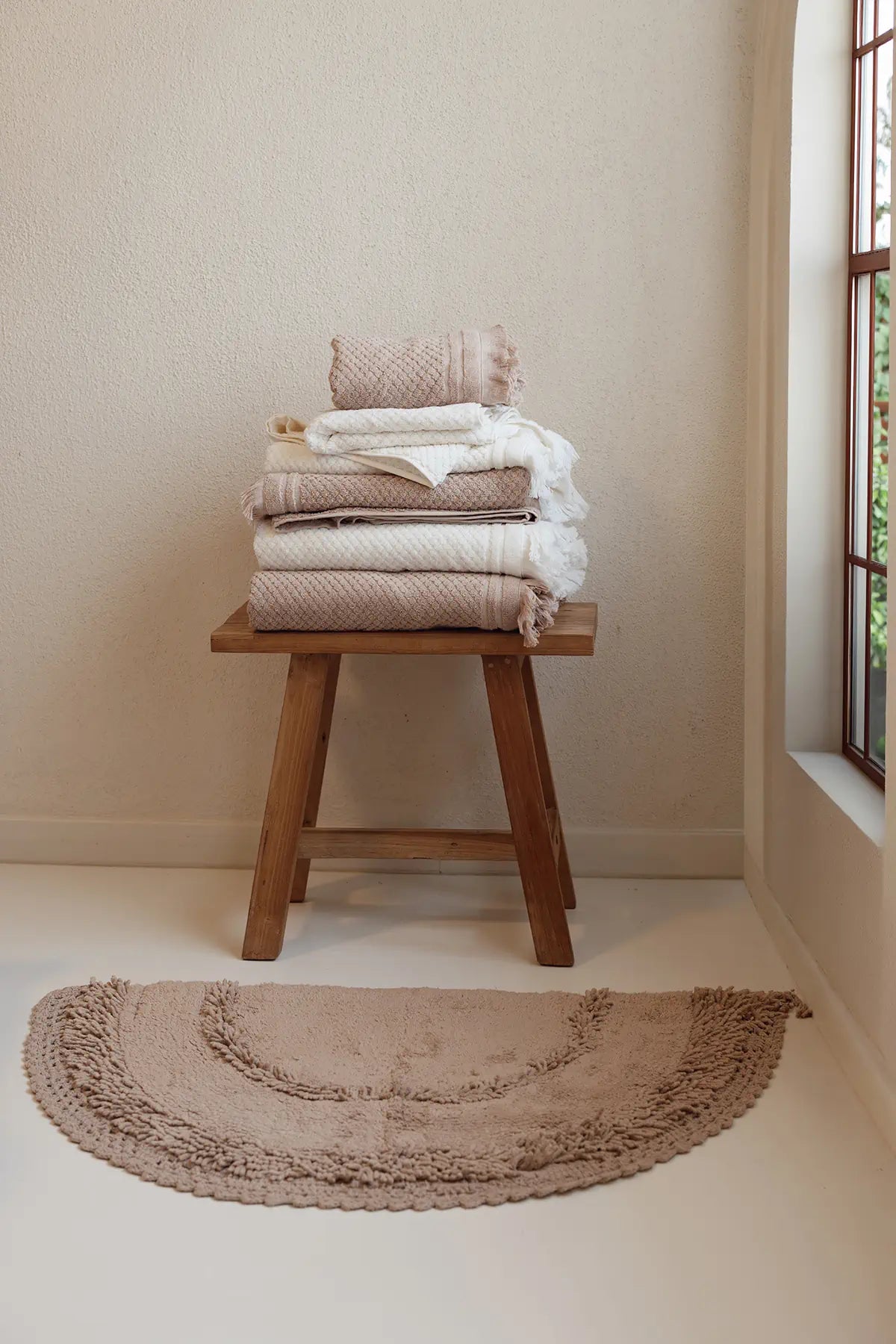 Moon 100% Cotton Towel Ecru 50x90 cm
