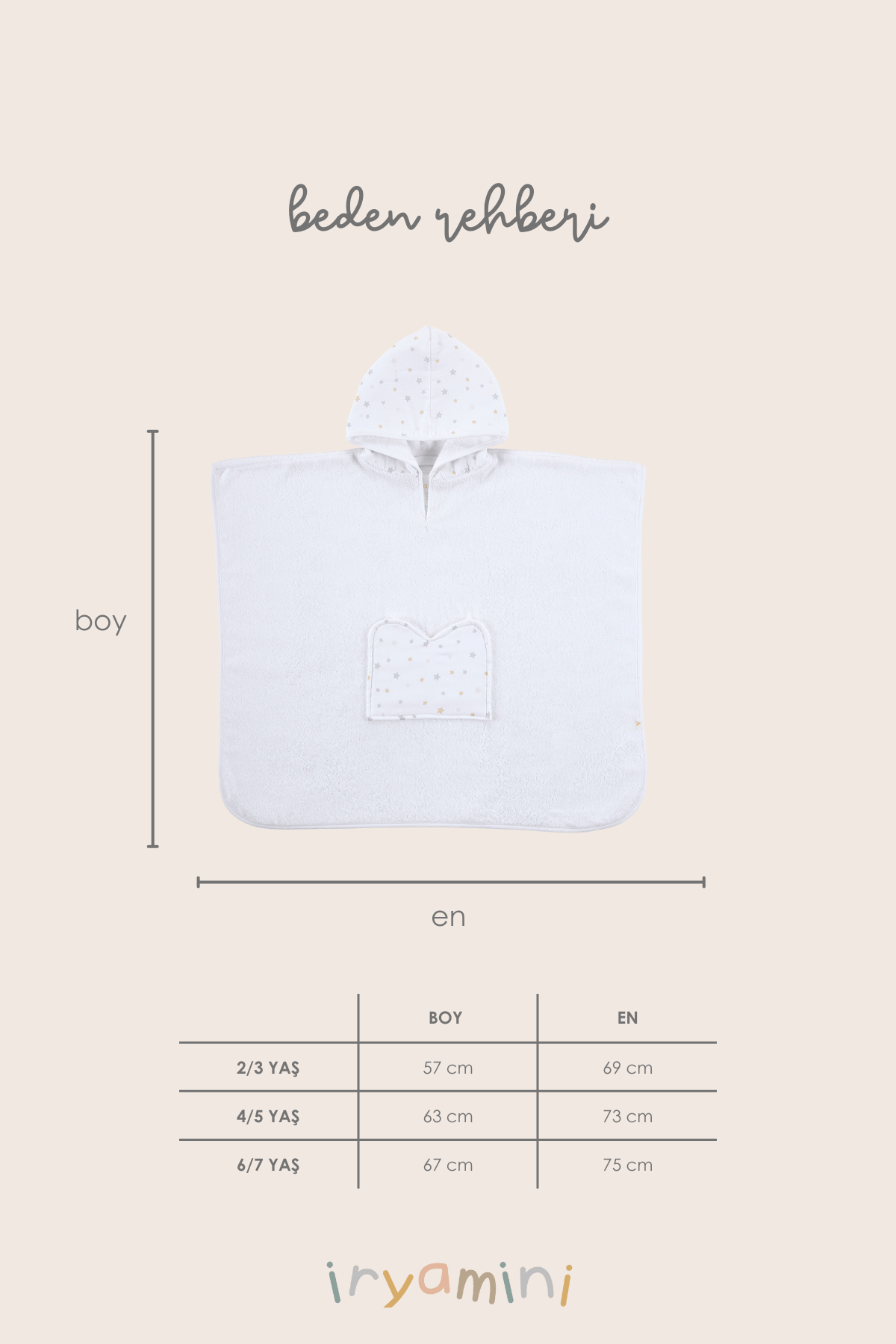 Dreamer Organic Cotton Muslin Detailed Child Poncho White