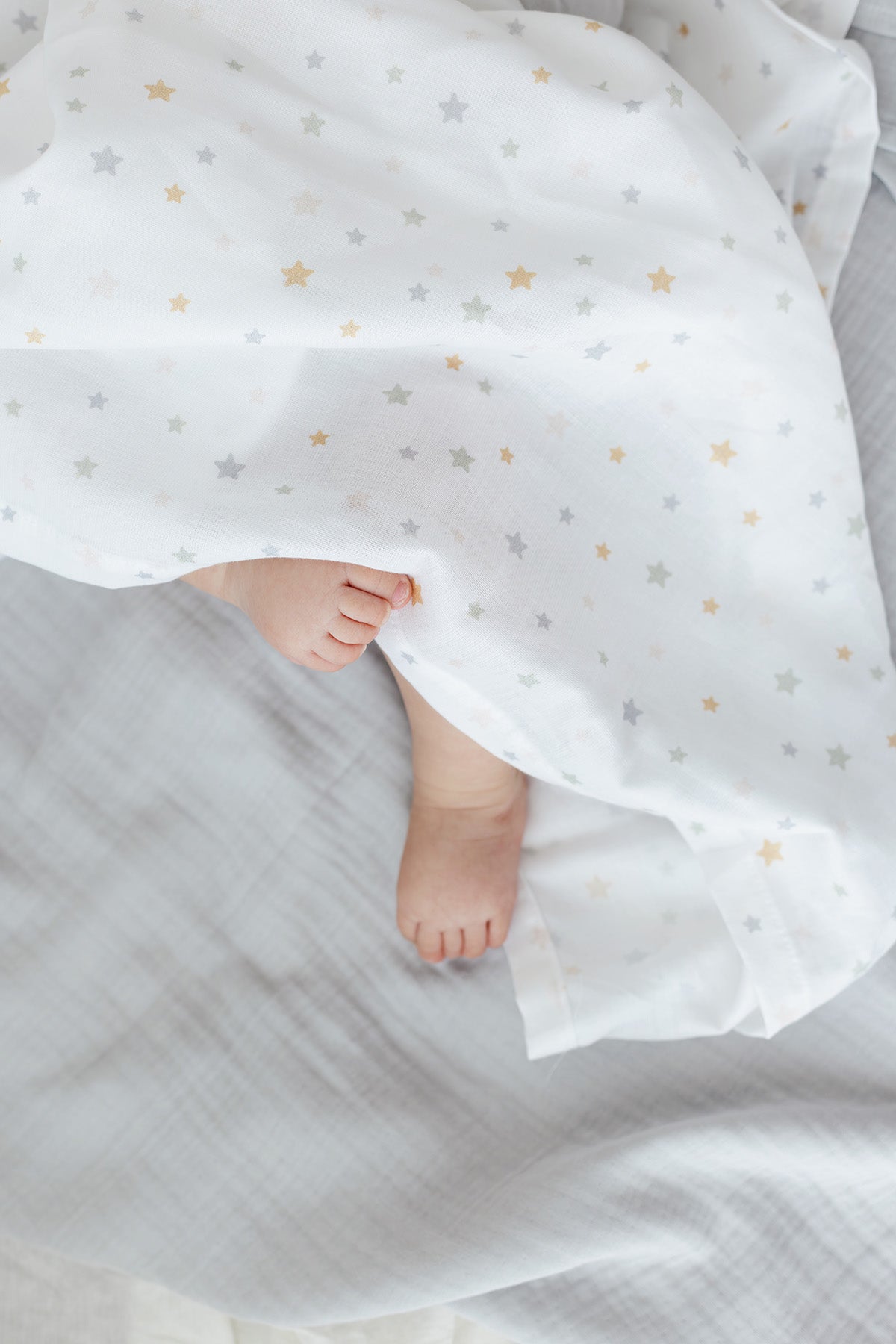 Joy of Colors Organic Cotton 4 Layer Muslin Bedspread Gray 100x100