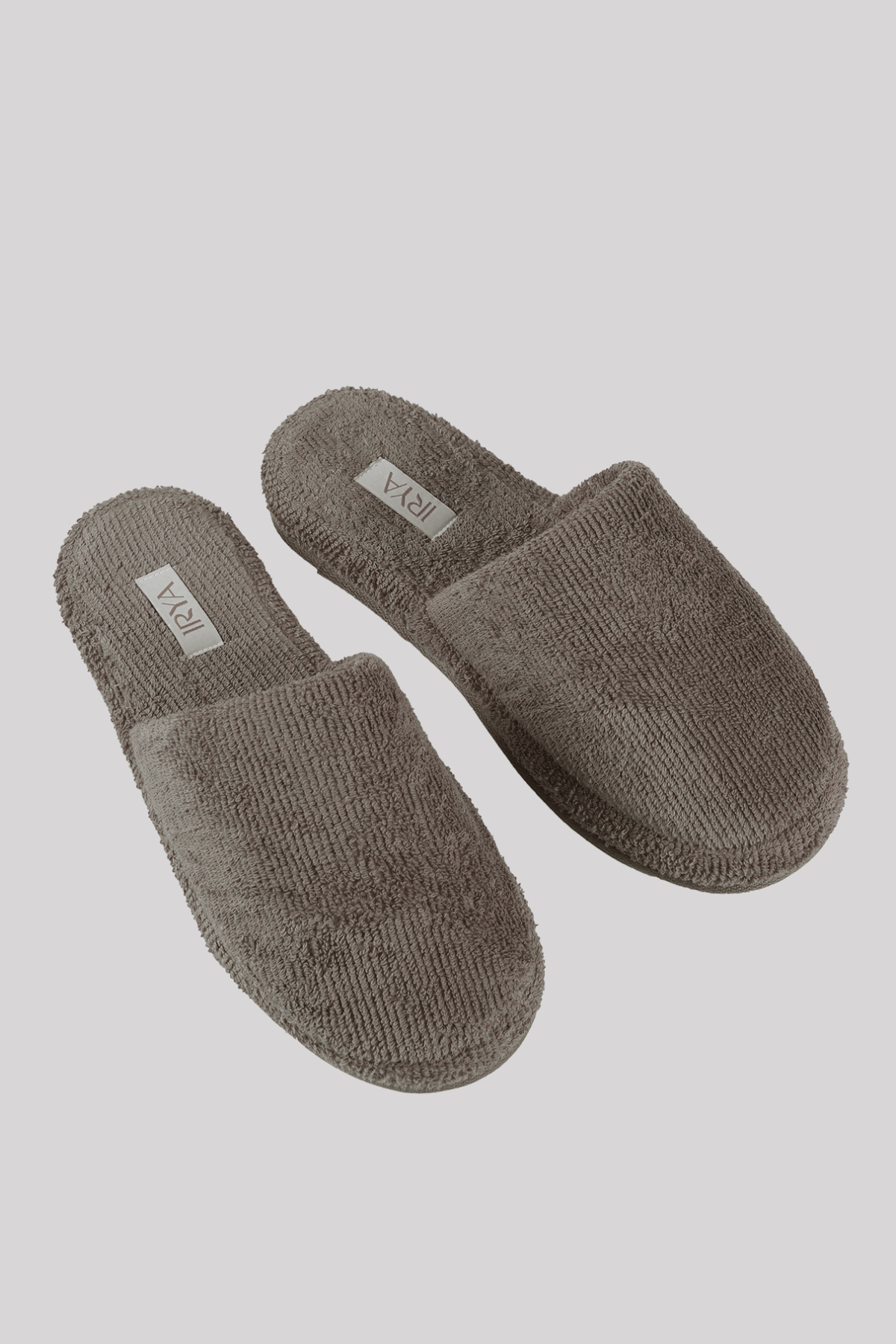 Solena Unisex Kalın Tabanlı Havlu Terlik Gri