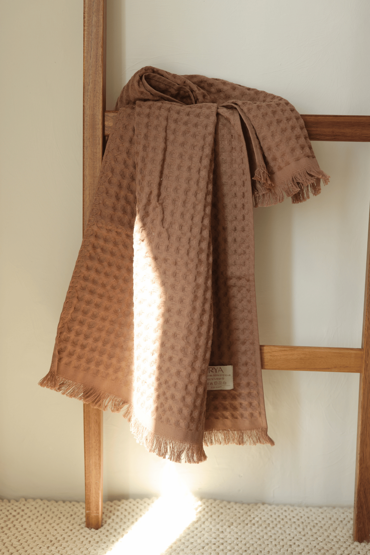 Aura Waffle Havlu Kahve 50X100