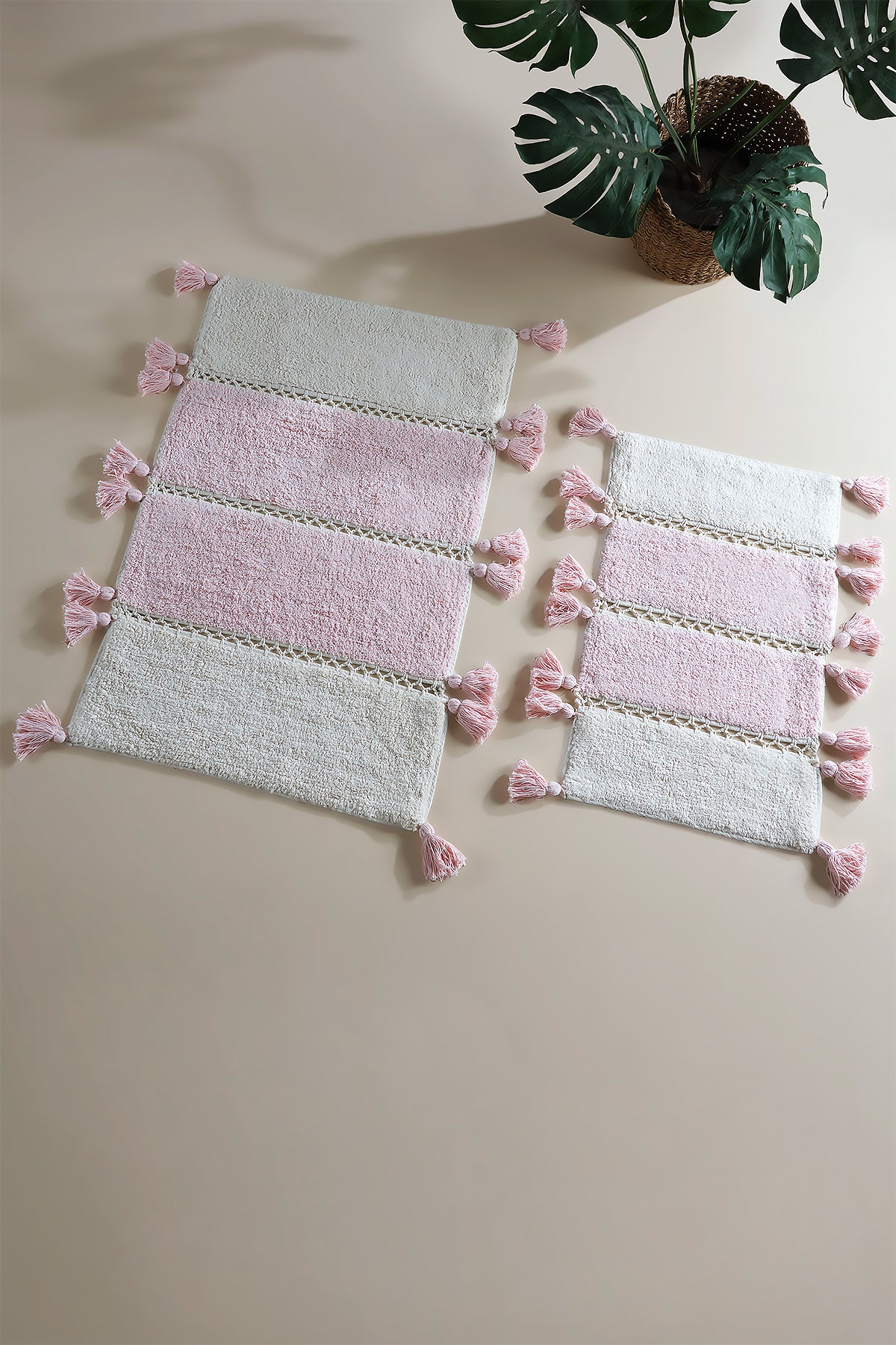 Venus 2 Piece Bath Mat Set 100% Cotton 40x60 + 60x90