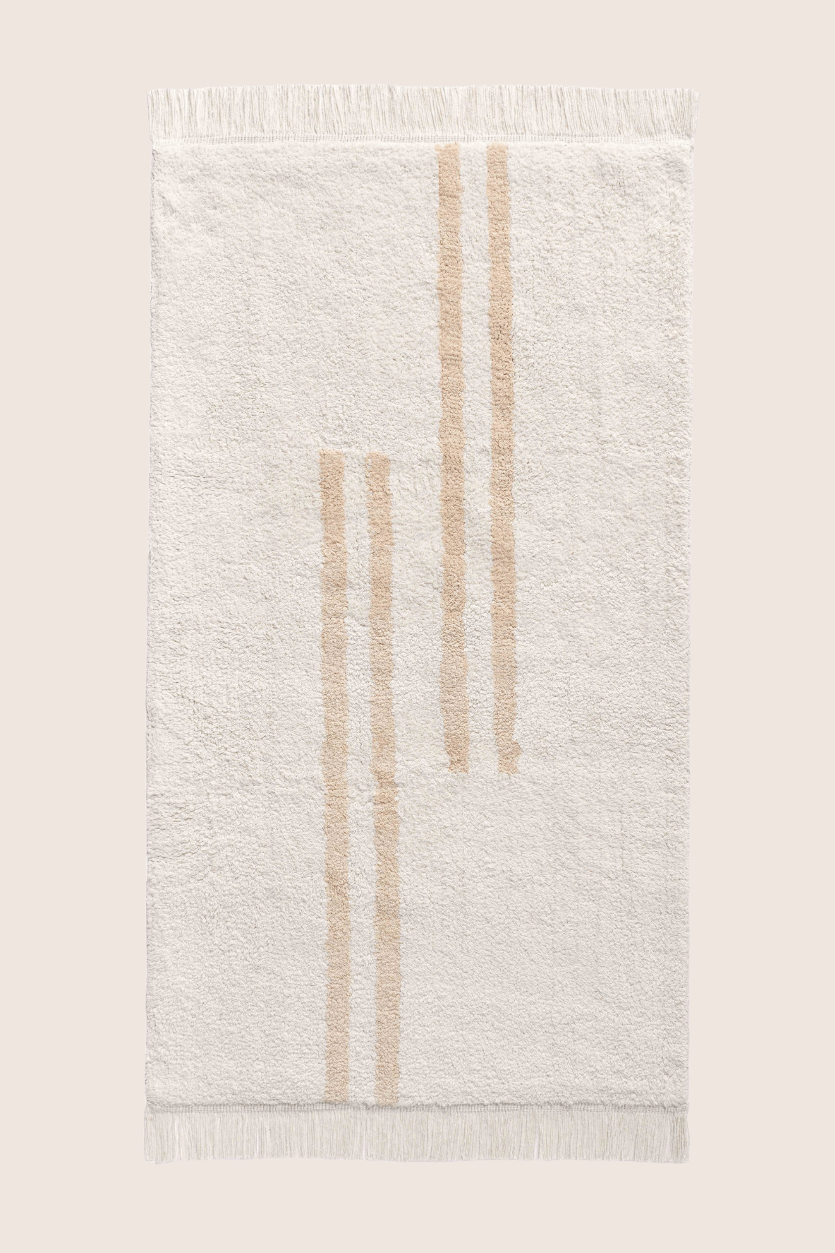 Bound Tekli Banyo Paspası %100 Pamuk 70x120 cm Beyaz