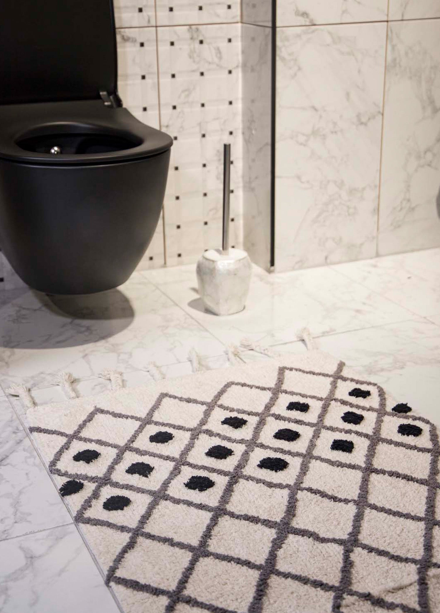 Neveda Single Bath Mat 100% Cotton 60x90 Grey