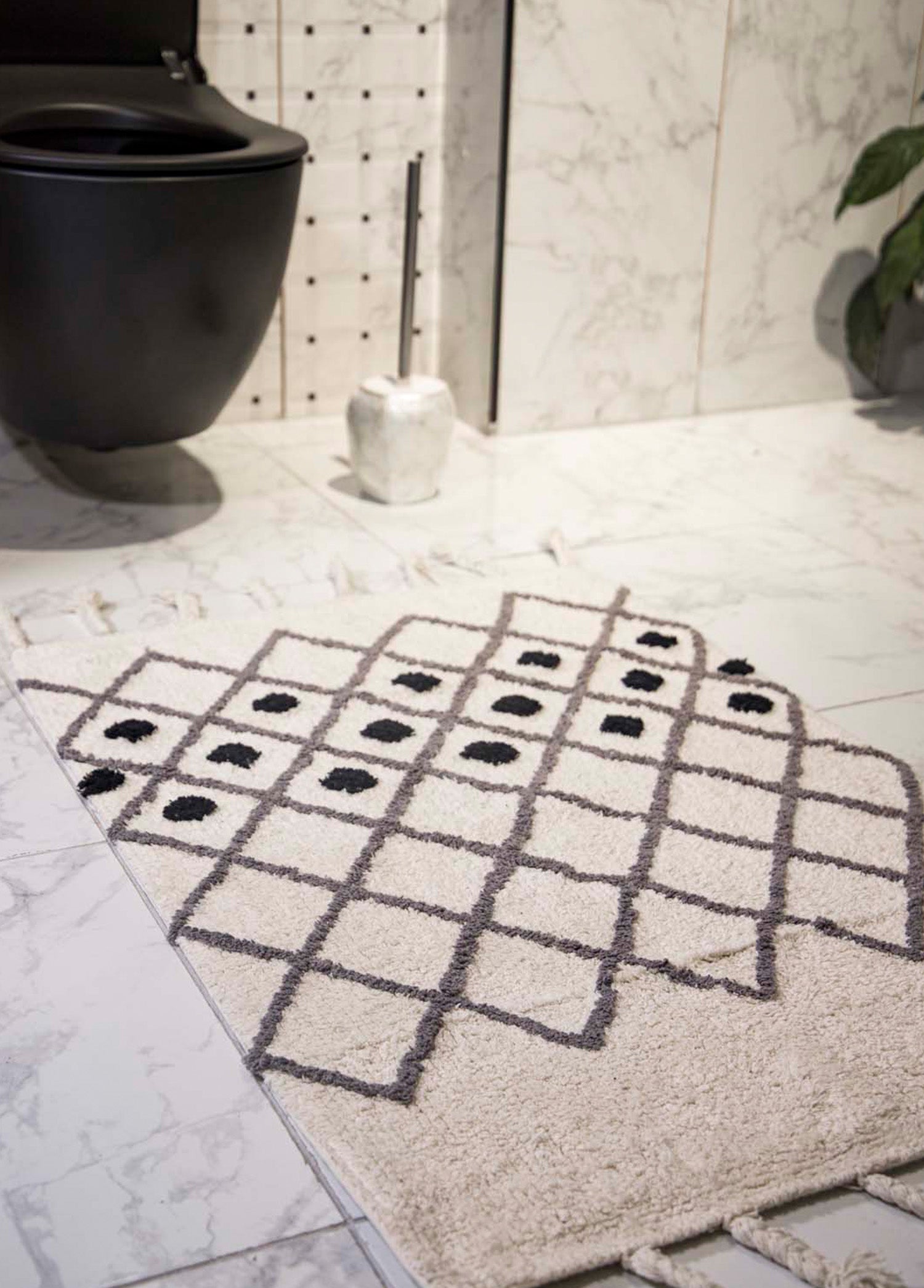 Neveda Single Bath Mat 100% Cotton 60x90 Grey