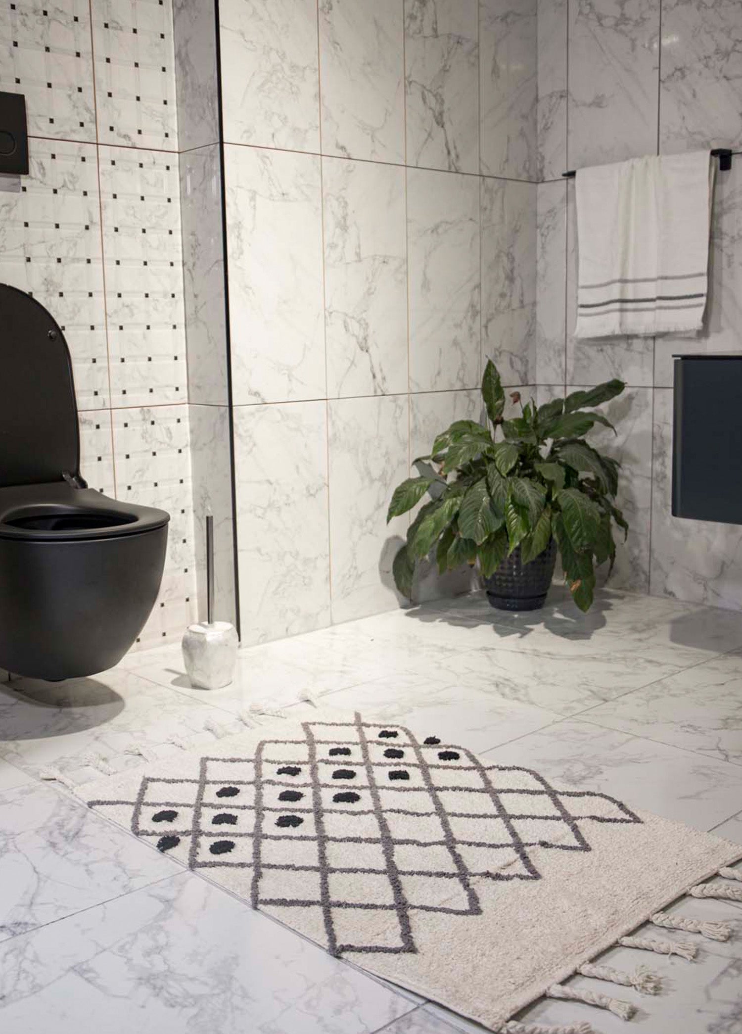 Neveda Single Bath Mat 100% Cotton 60x90 Grey