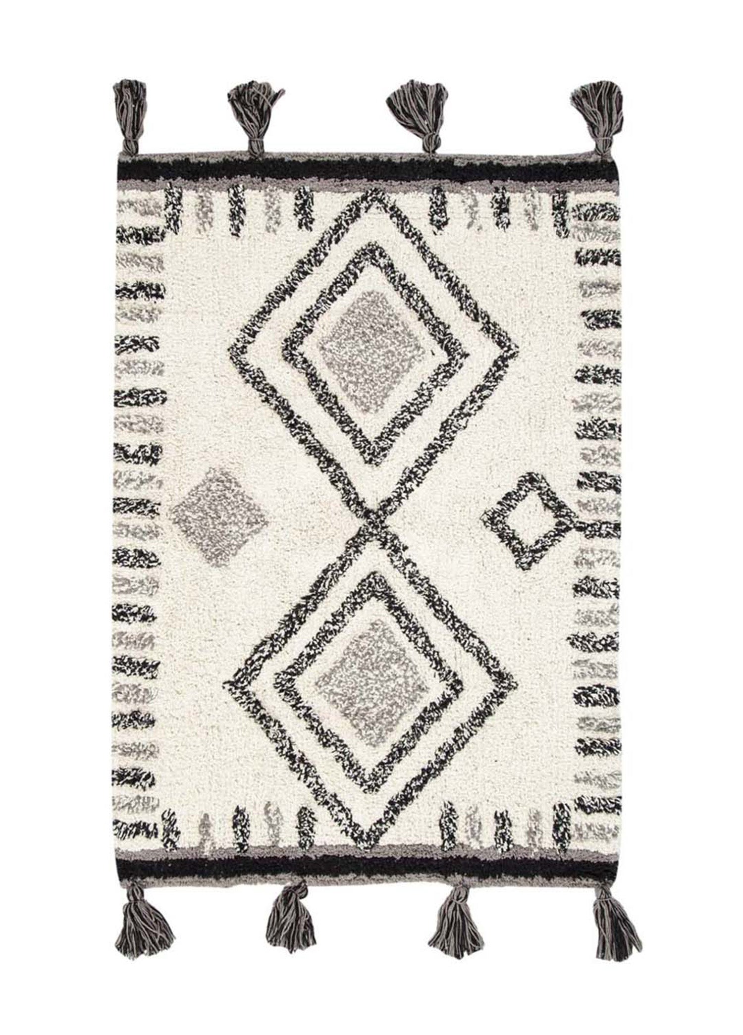 Martina Single Bath Mat 100% Cotton 60x90 Grey